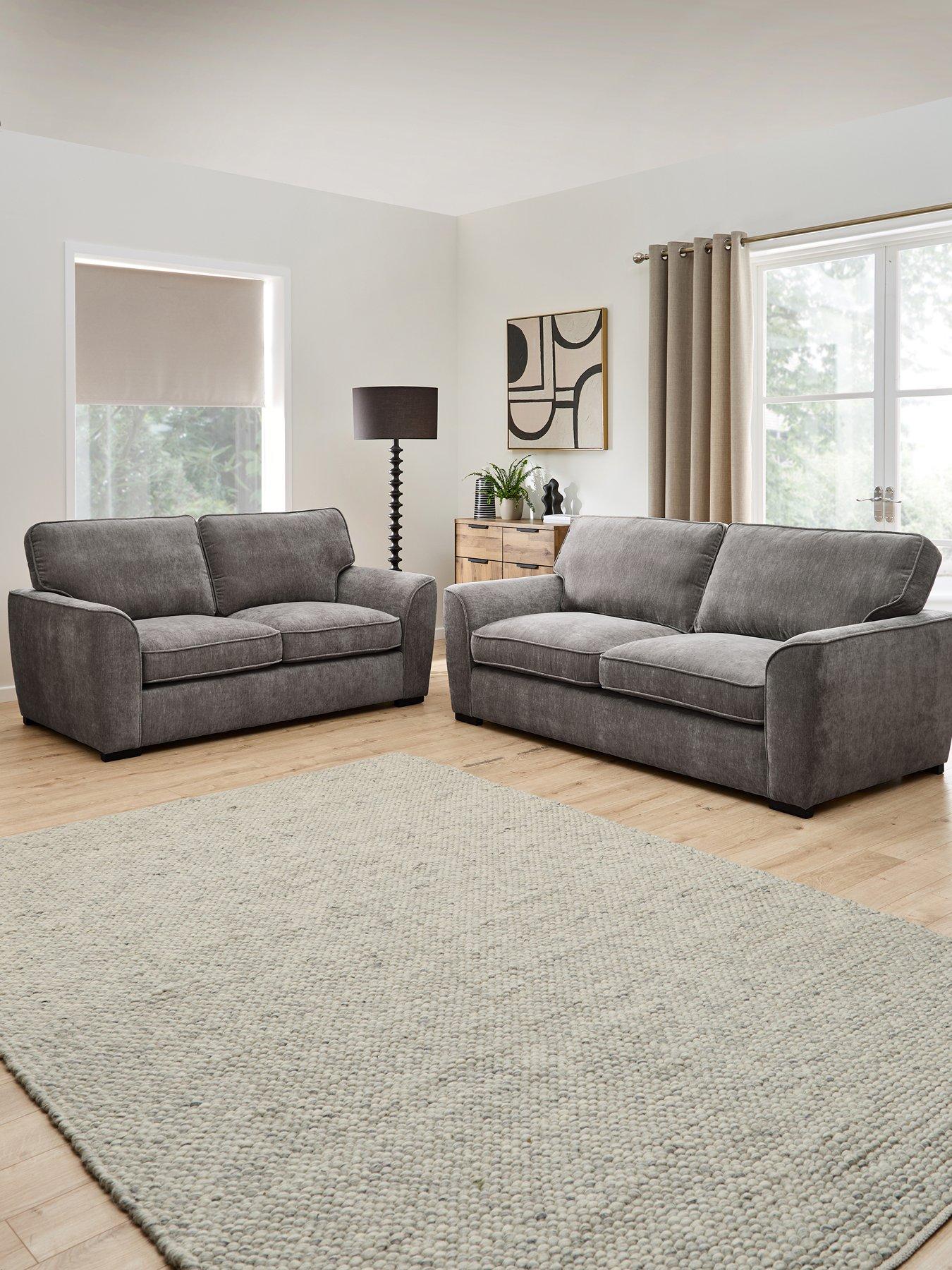 The Very Collection Harlow 3 + 2 Seater Fabric Sofa Set (Buy  &  SAVE!) - FSC® Certified