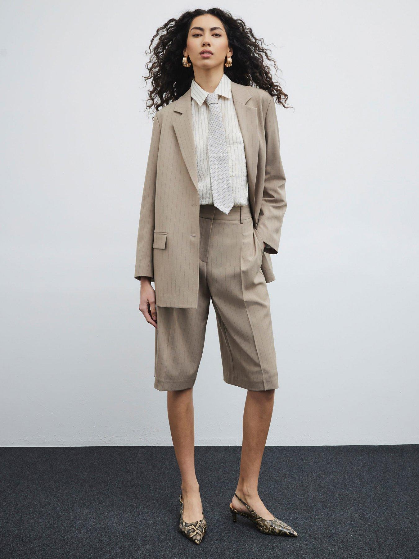  image of river-island-tailored-shorts-beige