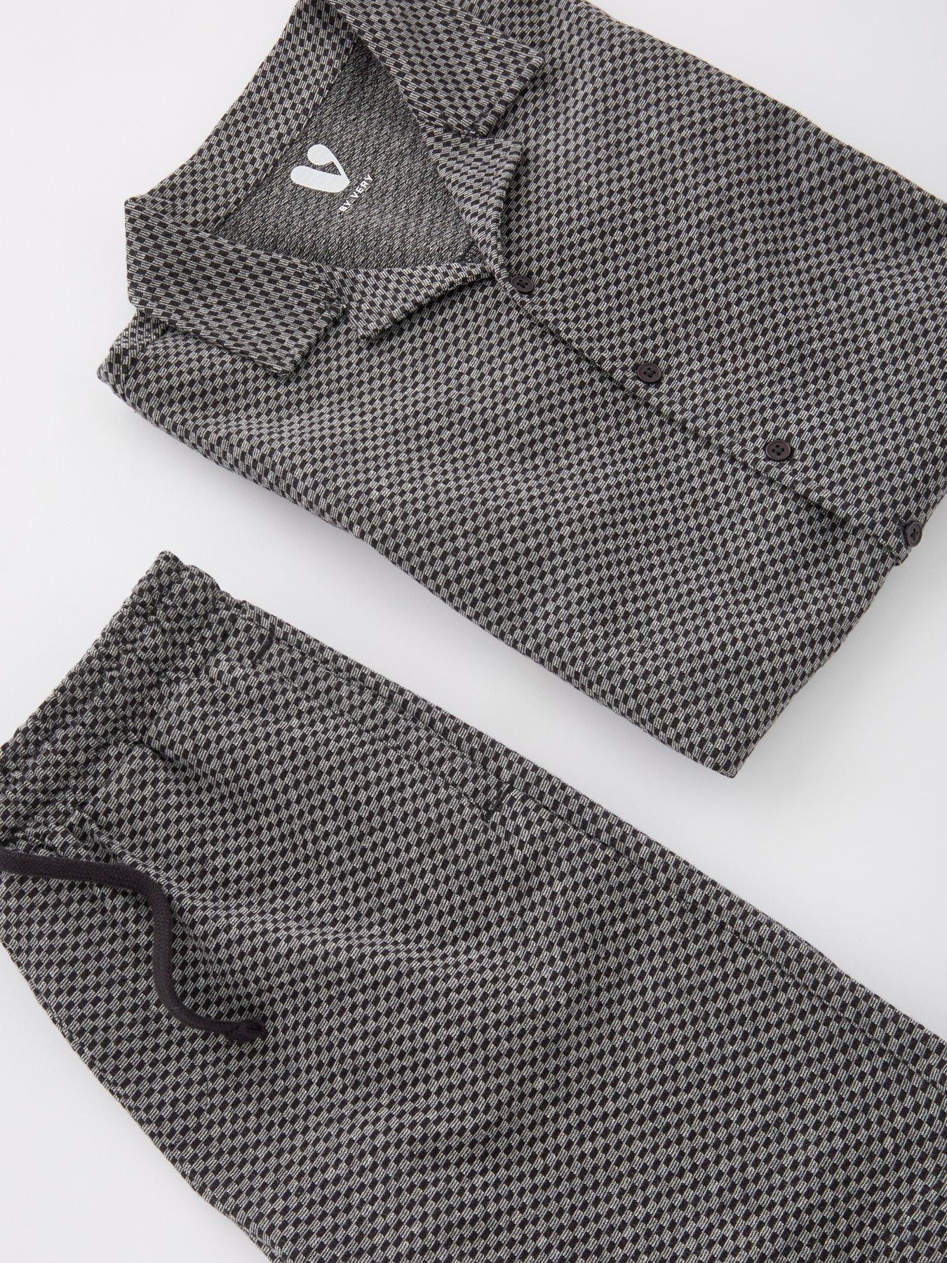  image of v-by-very-boys-jacquard-shirt-and-short-set-multi