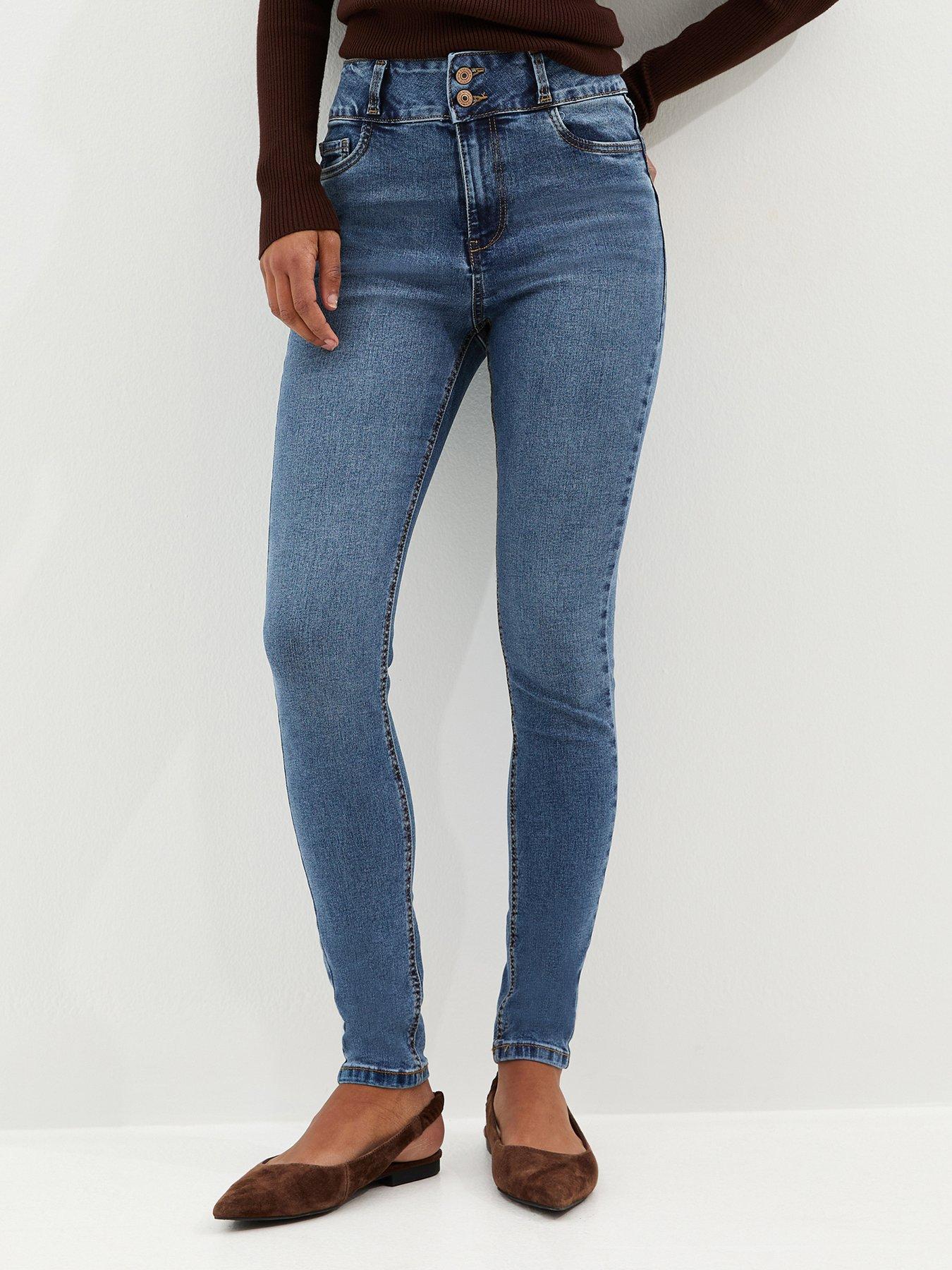 New Look Blue High Waist Yazmin Skinny Jeans