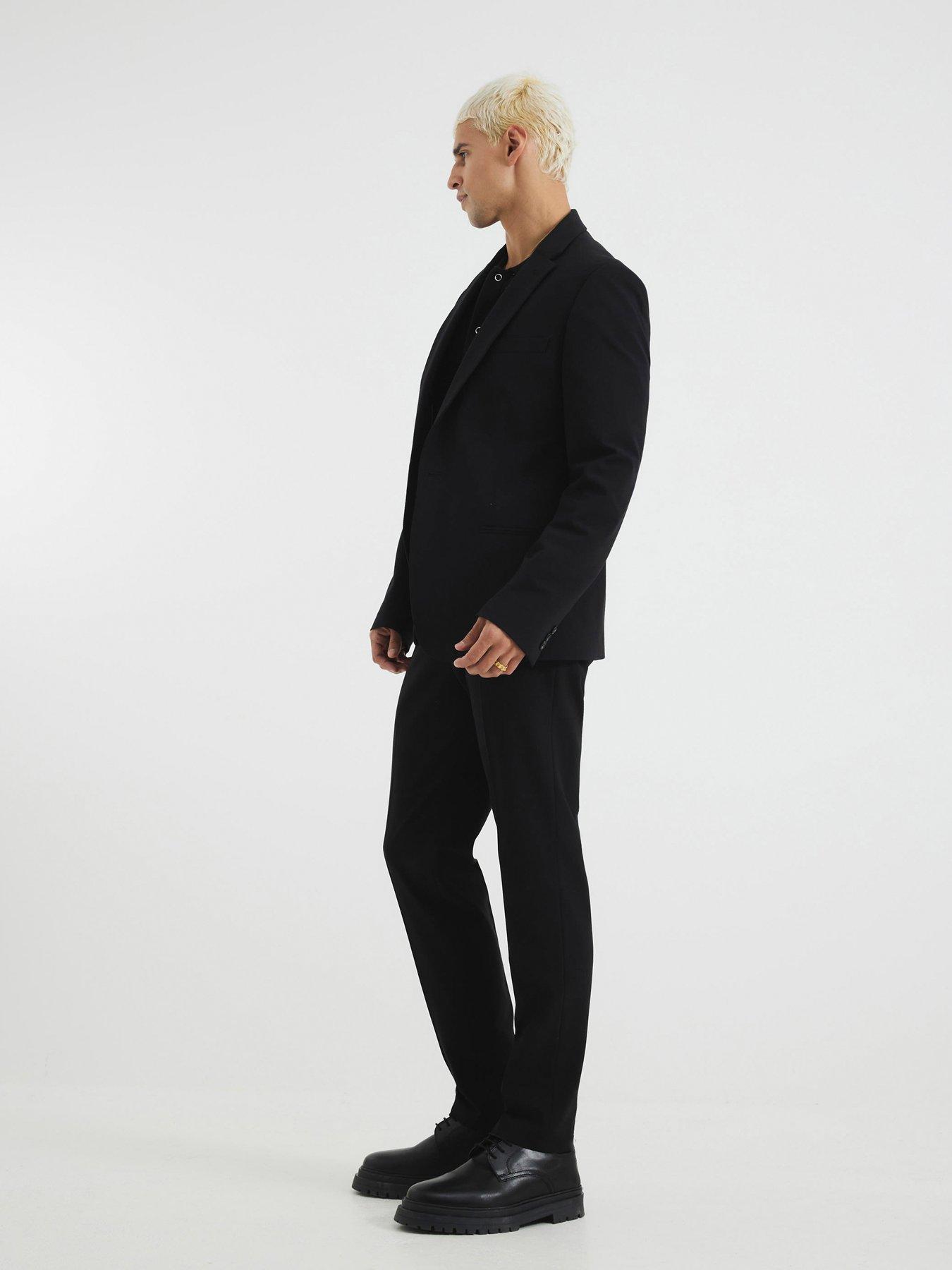  image of river-island-skinny-fit-suit-trousers