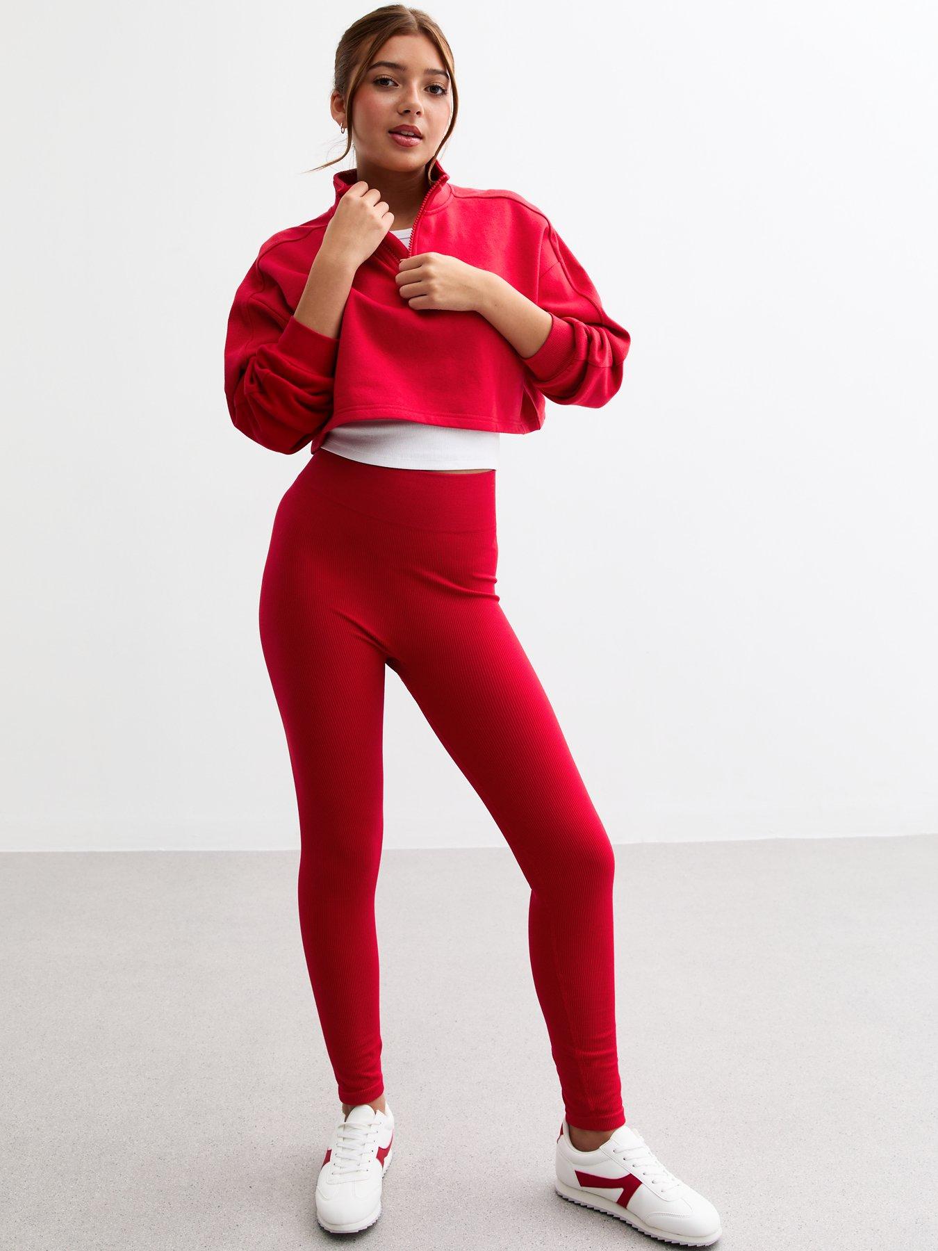 new-look-915-girls-ribbed-leggings-red