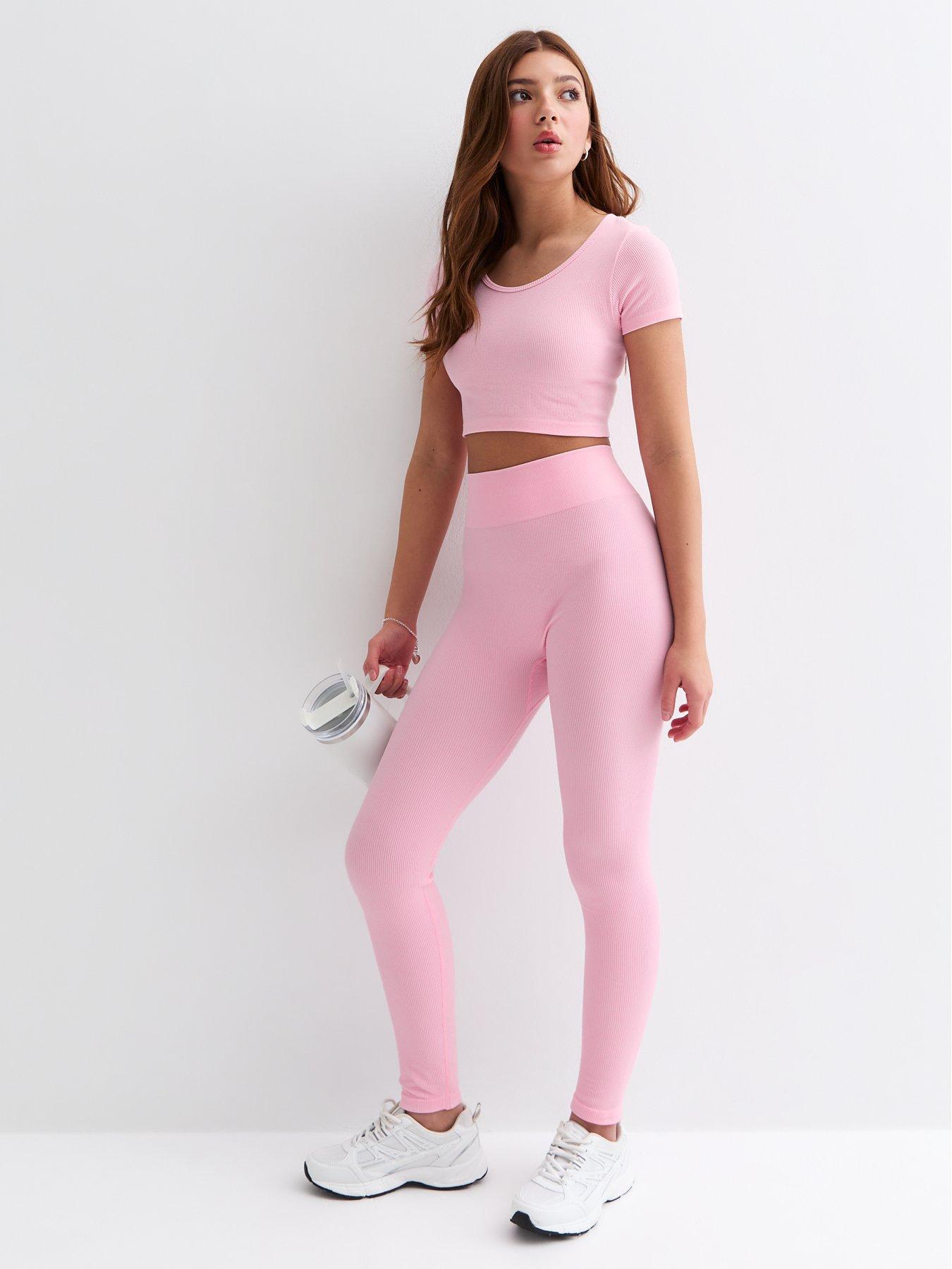 new-look-915-girls-ribbed-leggings-pink
