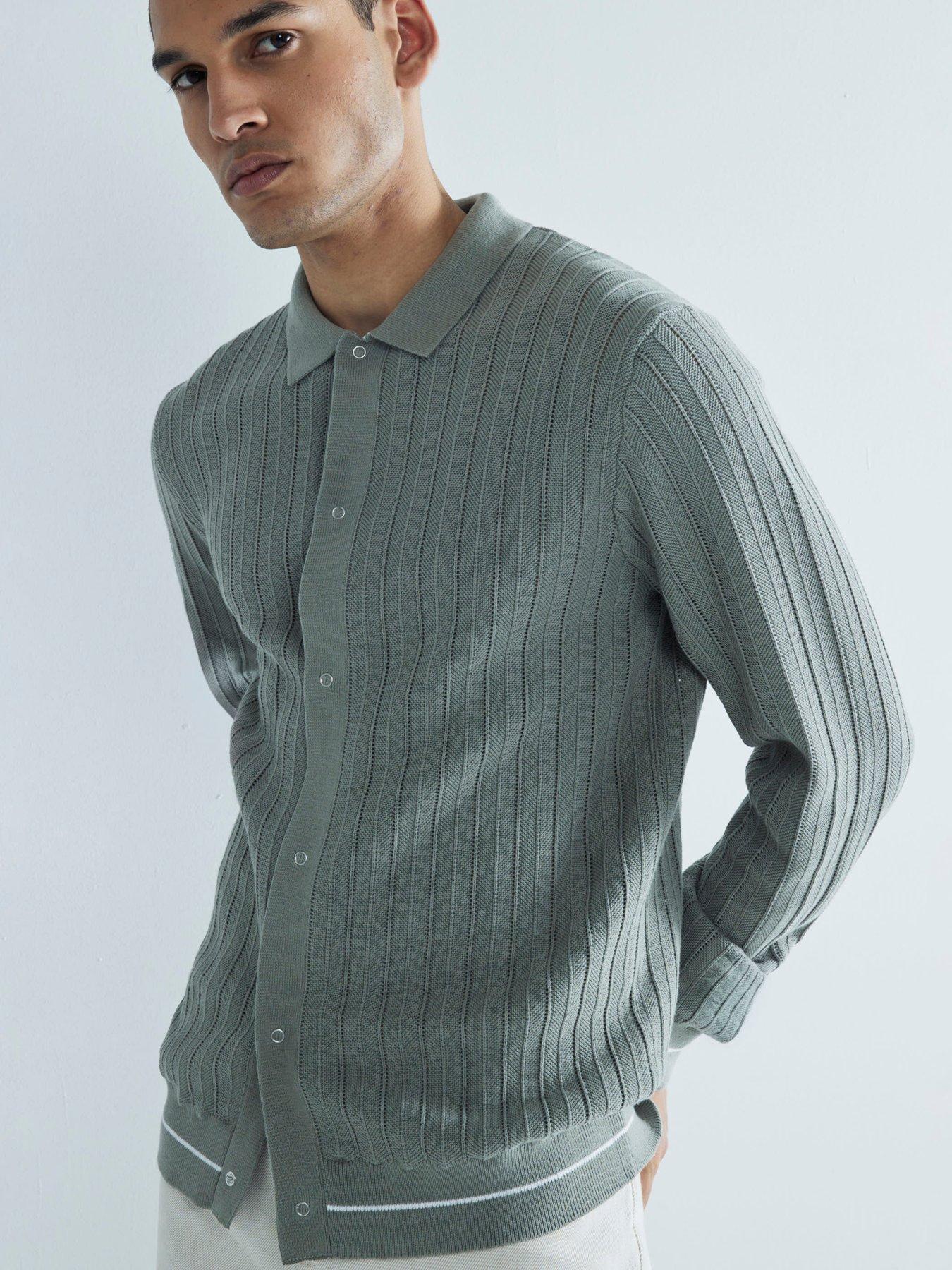 river-island-knitted-textured-long-sleeve-shirt-light-green