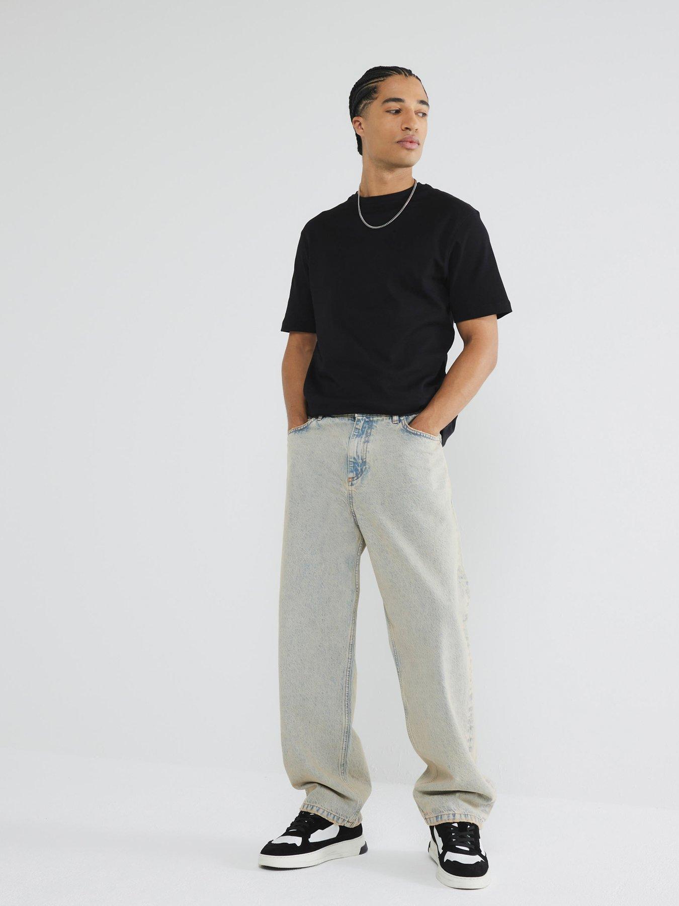  image of river-island-essentials-slim-fit-t-shirt-black