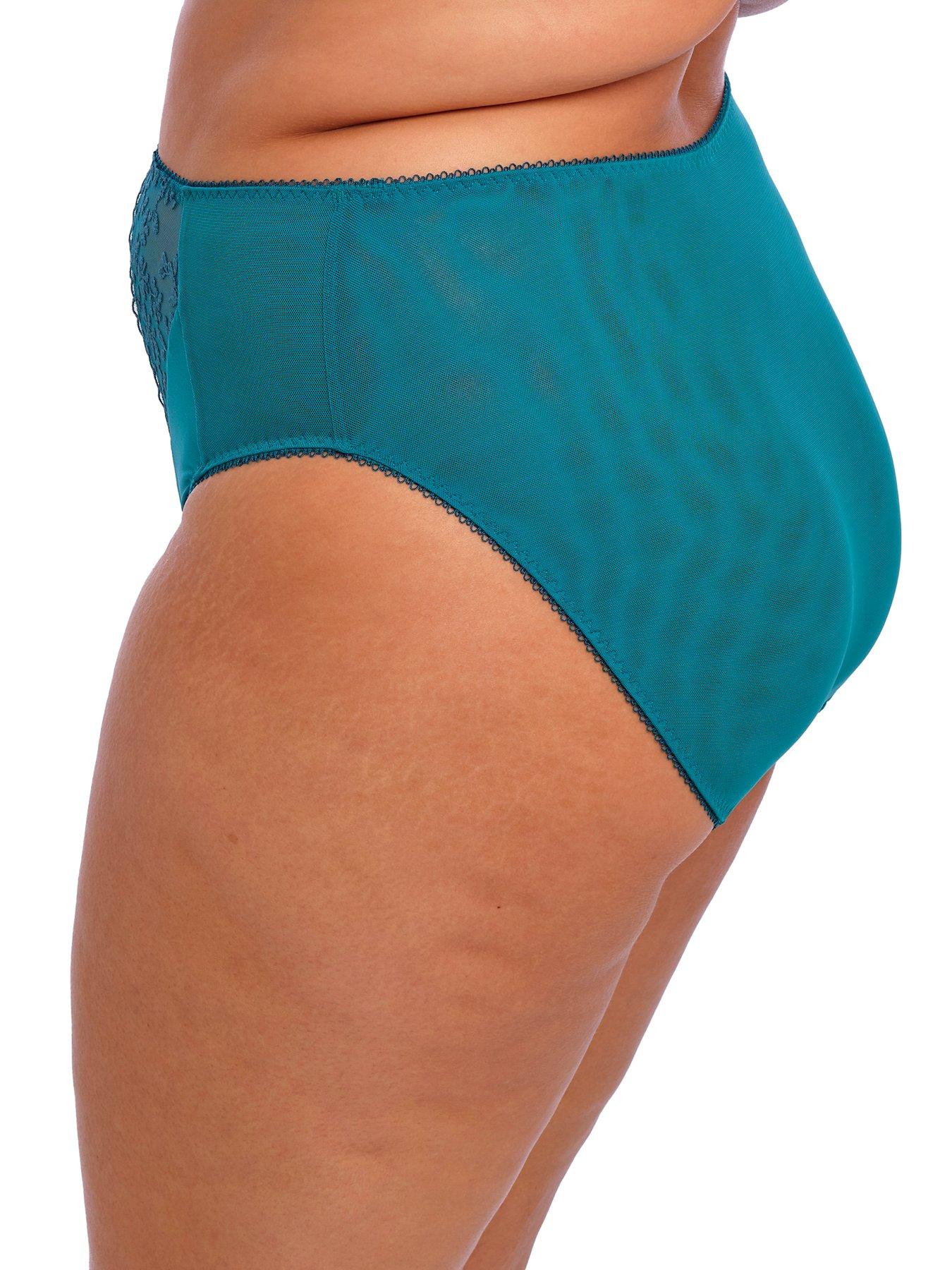  image of elomi-zarla-high-leg-brief--nbspgreen