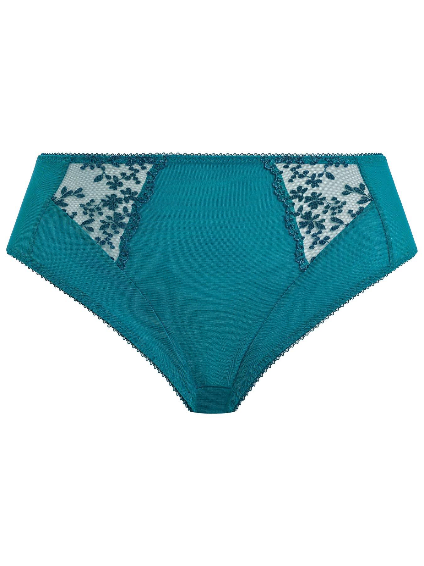  image of elomi-zarla-high-leg-brief--nbspgreen
