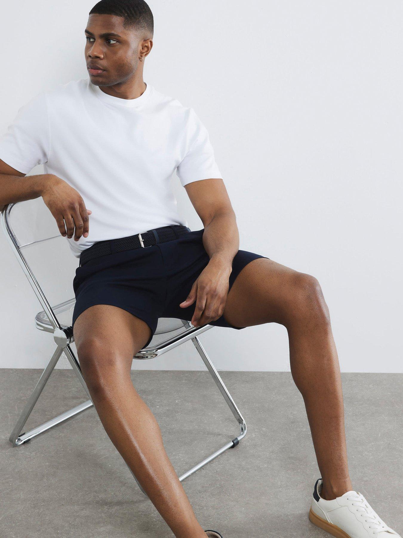 river-island-belted-chino-shorts