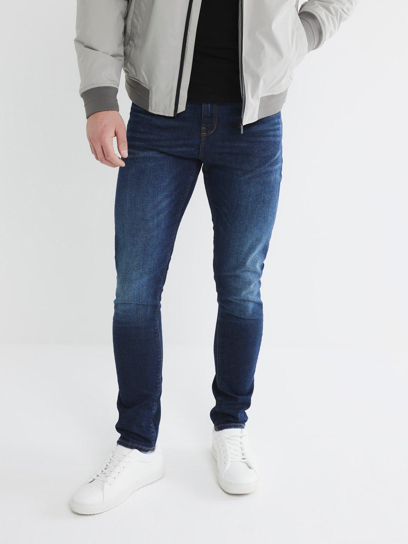 River Island Comet Skinny Fit Jeans - Dark Wash