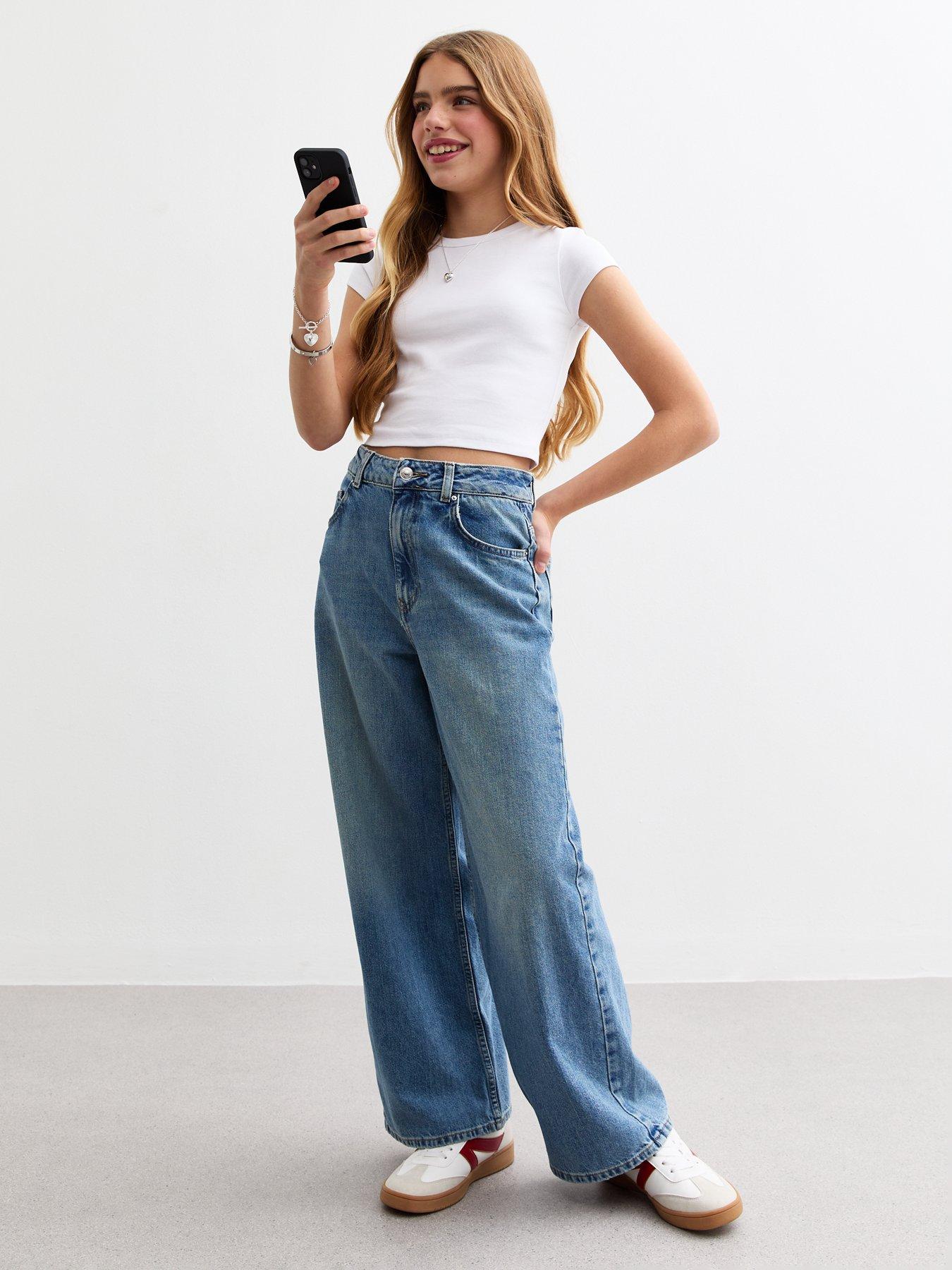 Image 5 of 5 of New Look 915 Girls Cap Sleeve Baby T-Shirt Top - White