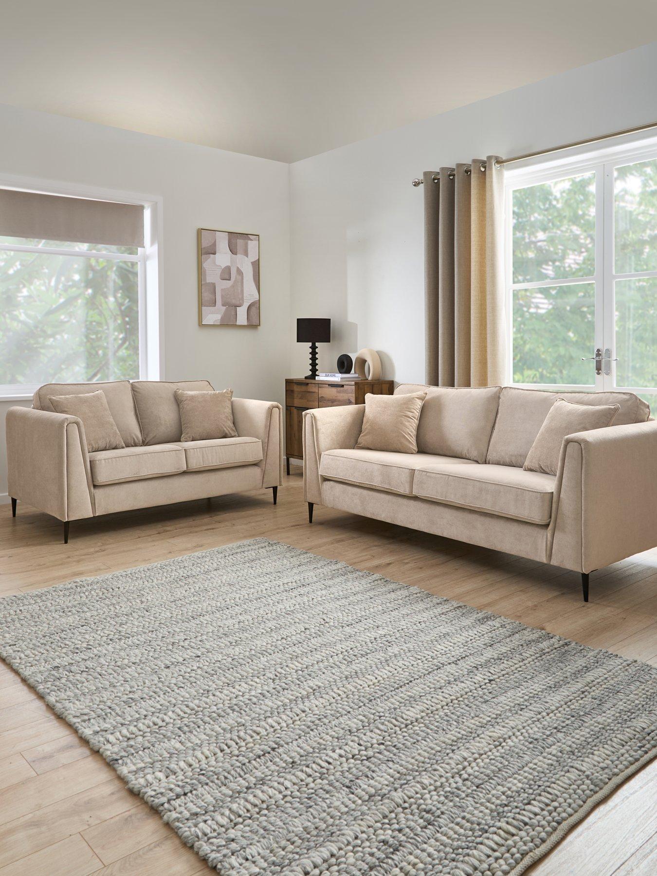 The Very Collection Messina 3 + 2 Seater Fabric Sofa Set (Buy  &  SAVE!) - FSC® Certified
