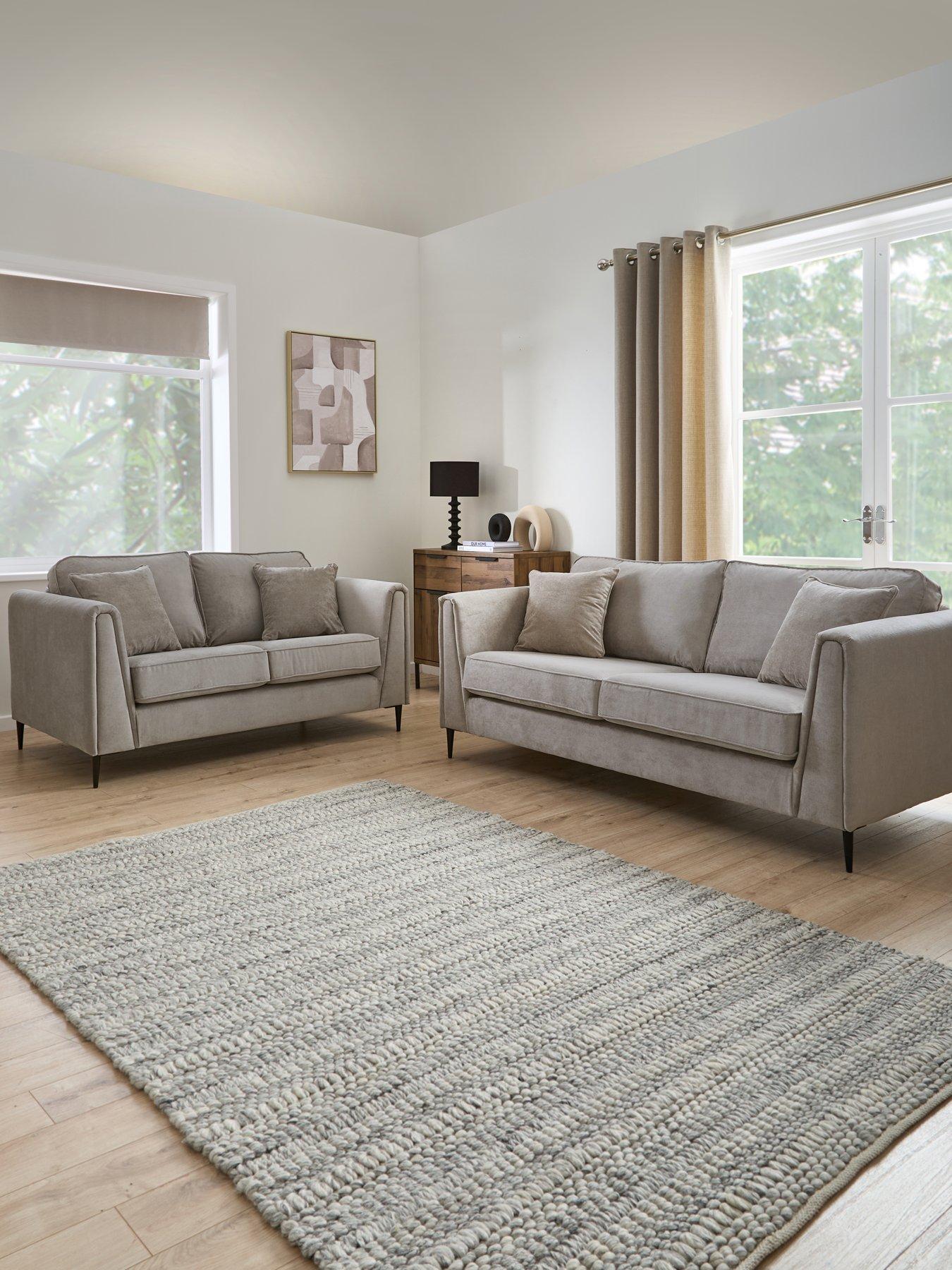 The Very Collection Messina 3 + 2 Seater Fabric Sofa Set (Buy  &  SAVE!) - FSC® Certified