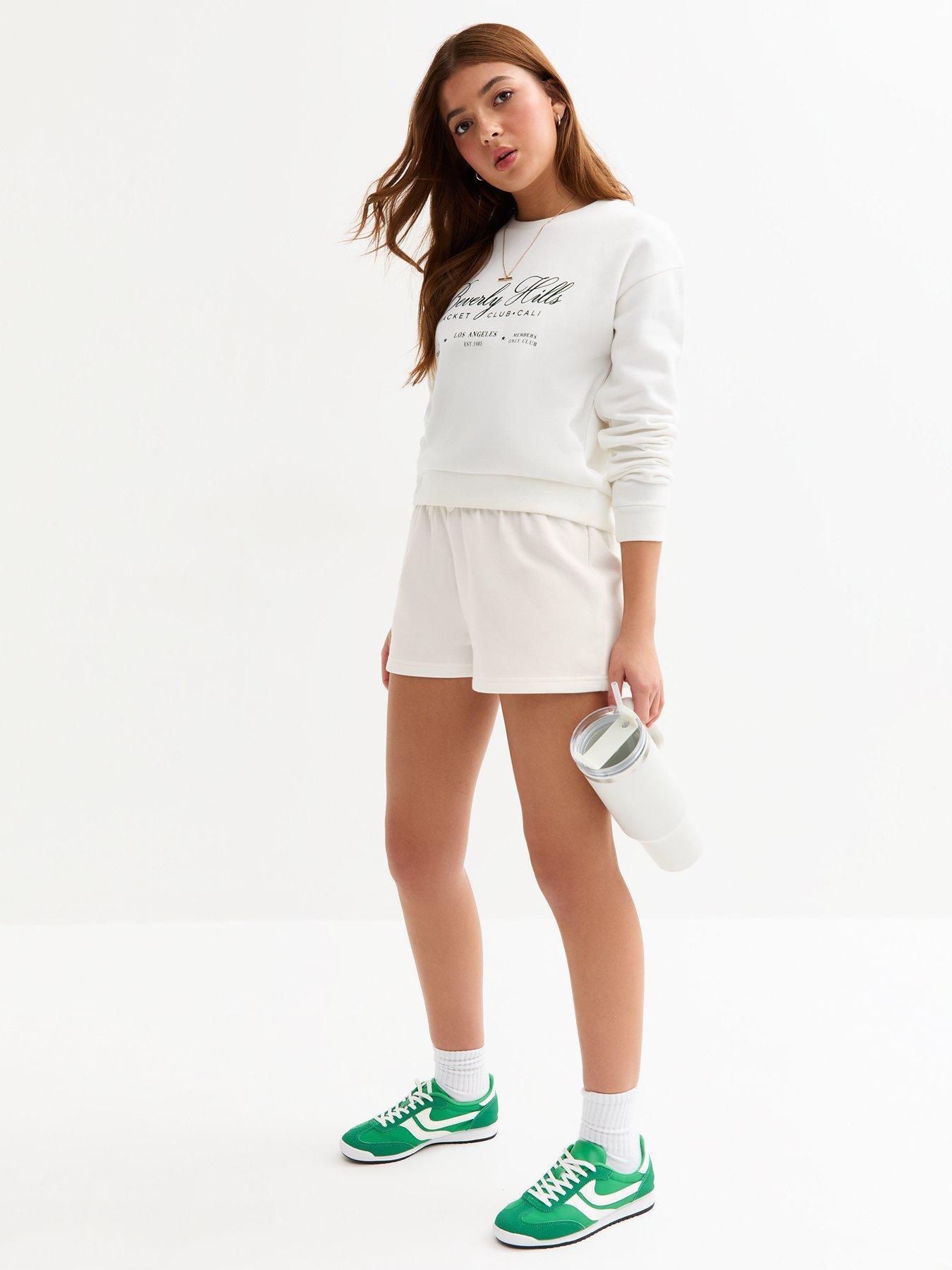 new-look-915-girls-jogger-shorts-off-white