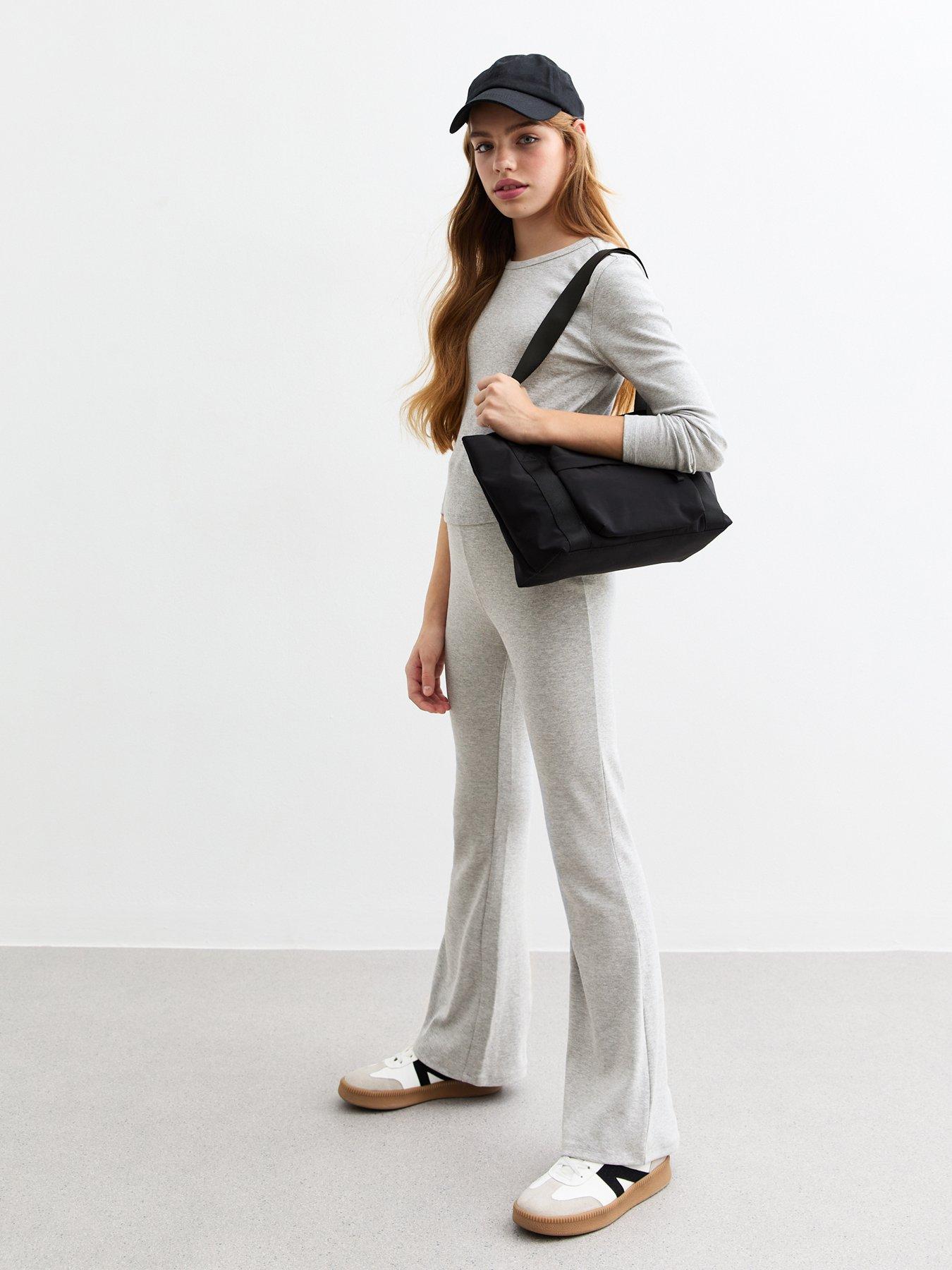 new-look-915-girls-flared-stretch-cotton-leggings-grey