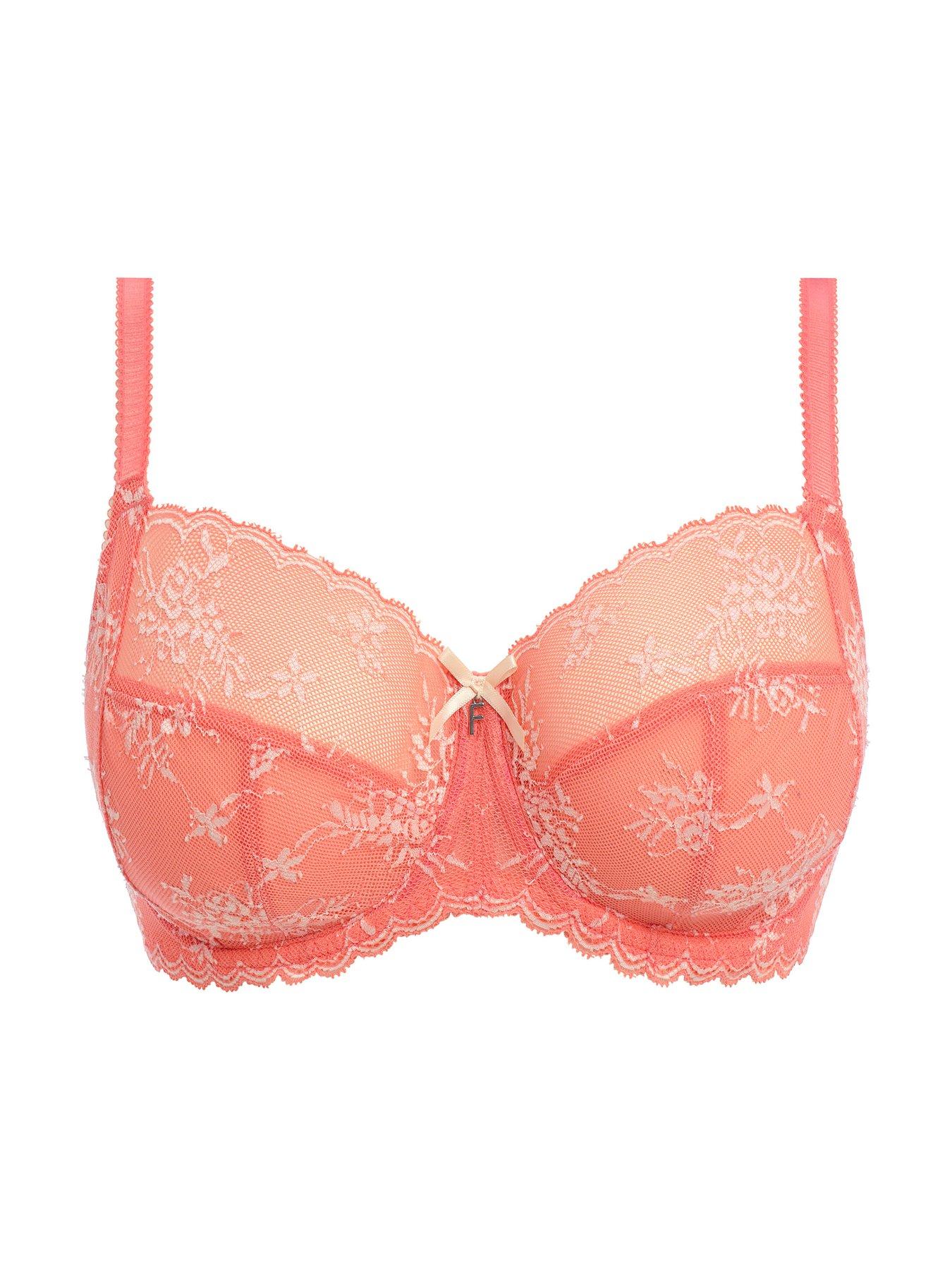 FREYA Offbeat Decadence Underwire Side Support Bra Women's Full Coverage Bra, nude