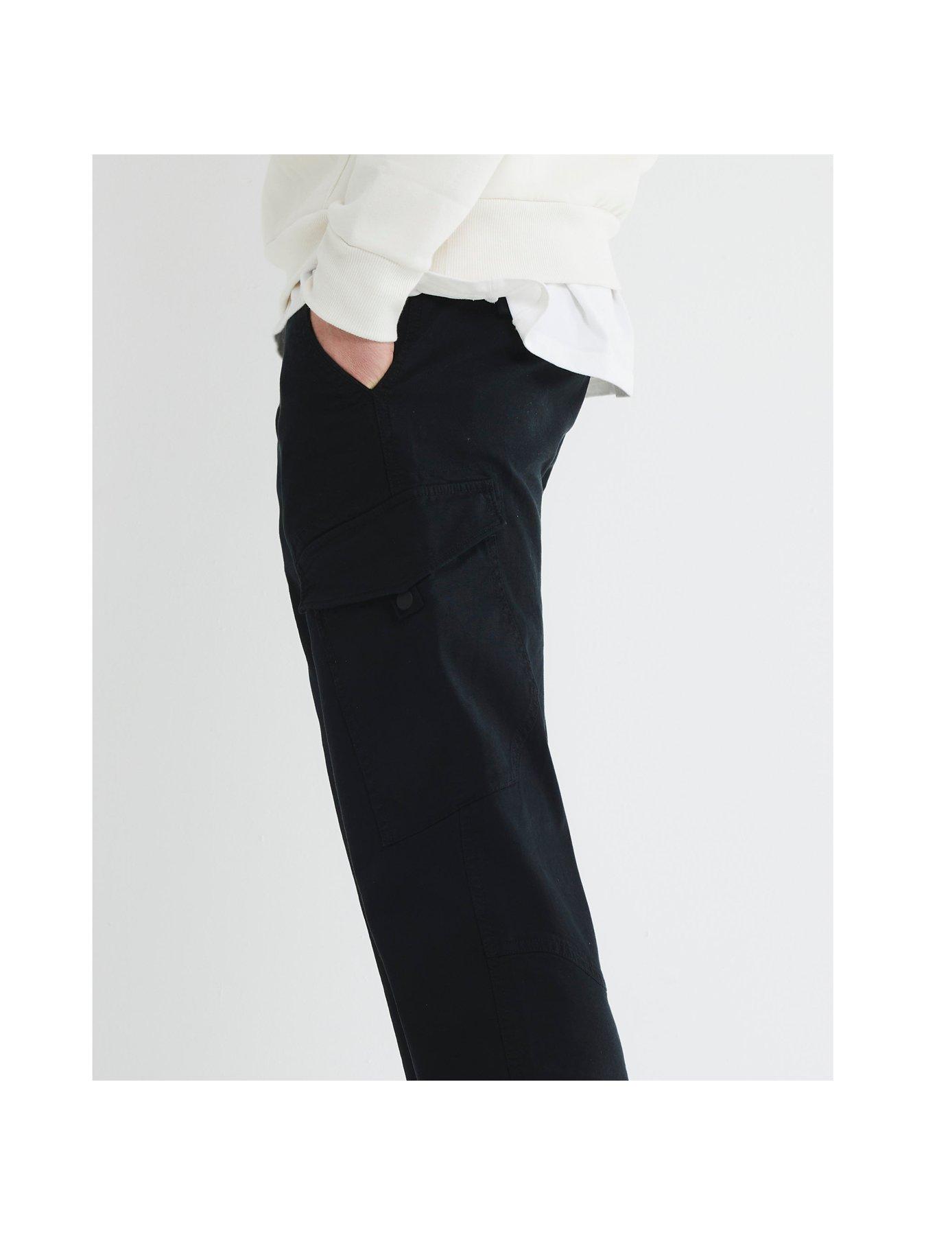  image of river-island-timberlake-cargo-pants-black