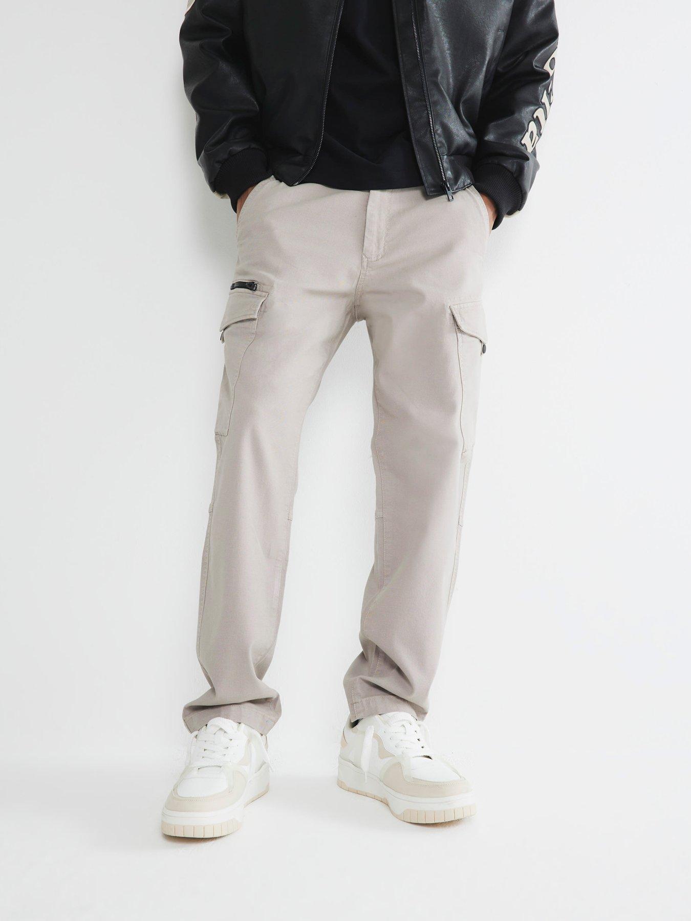  image of river-island-timberlake-cargo-pants-grey