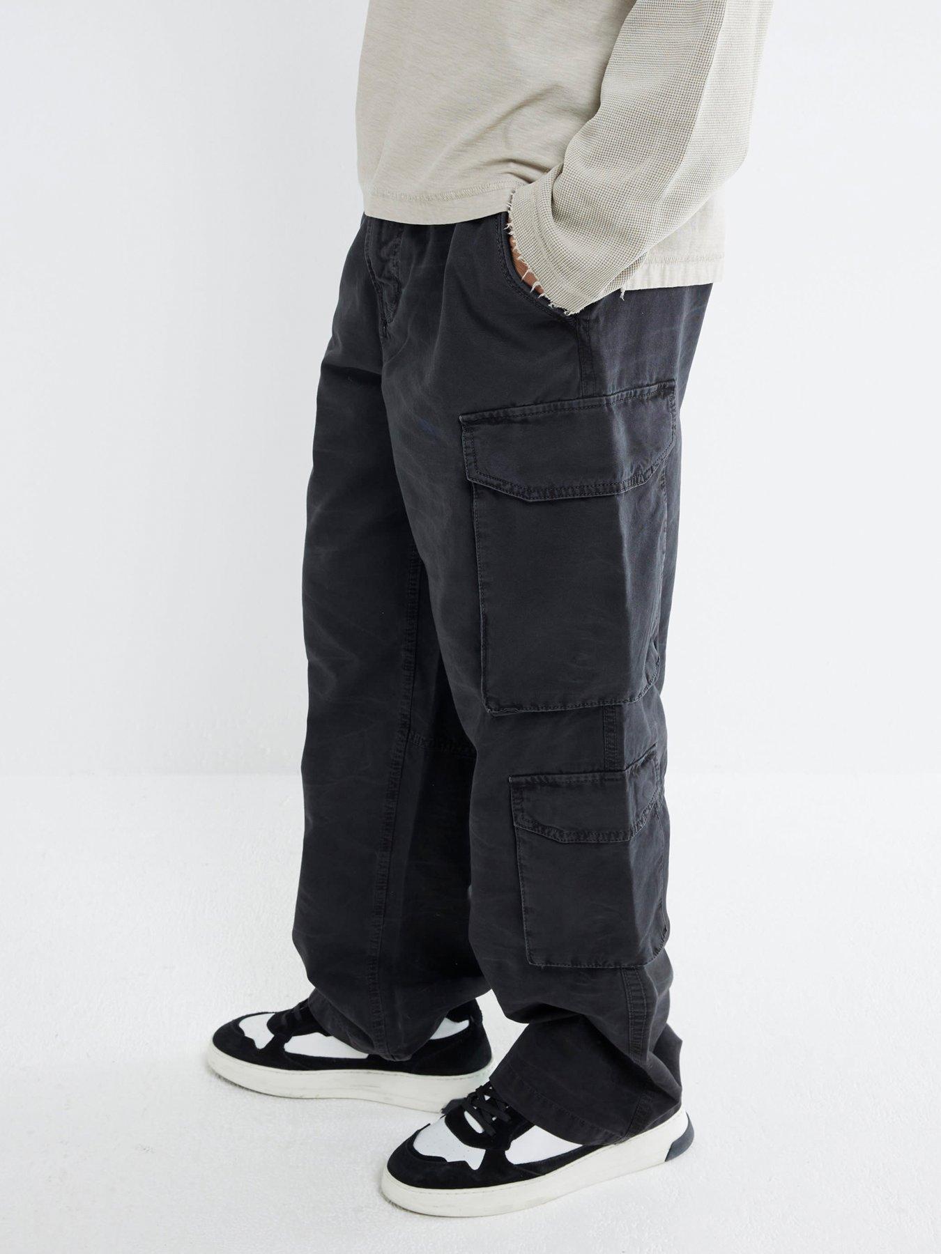 river-island-smith-loose-cargo-pants-black