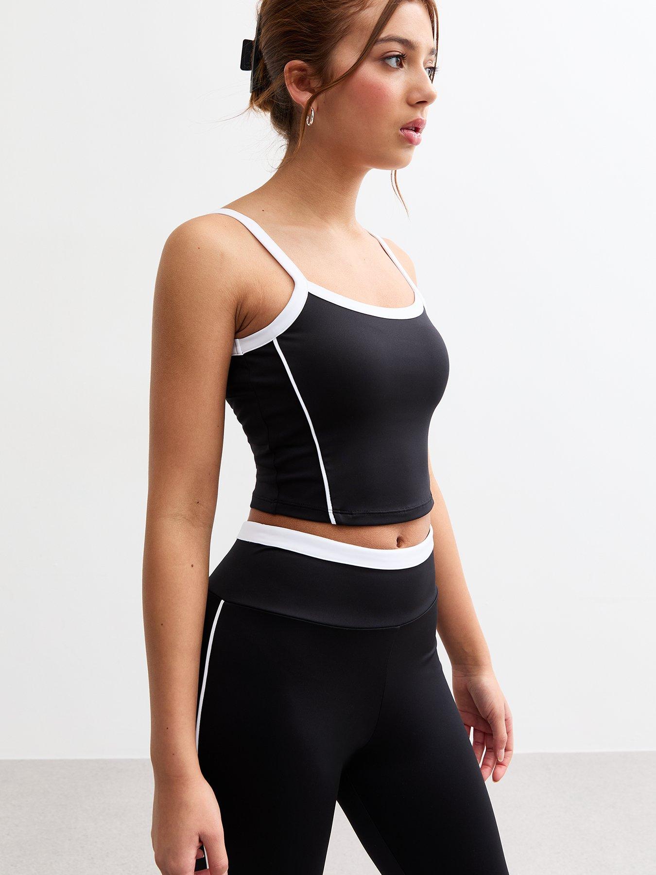 new-look-915-girls-contrast-piping-cropped-vest-black