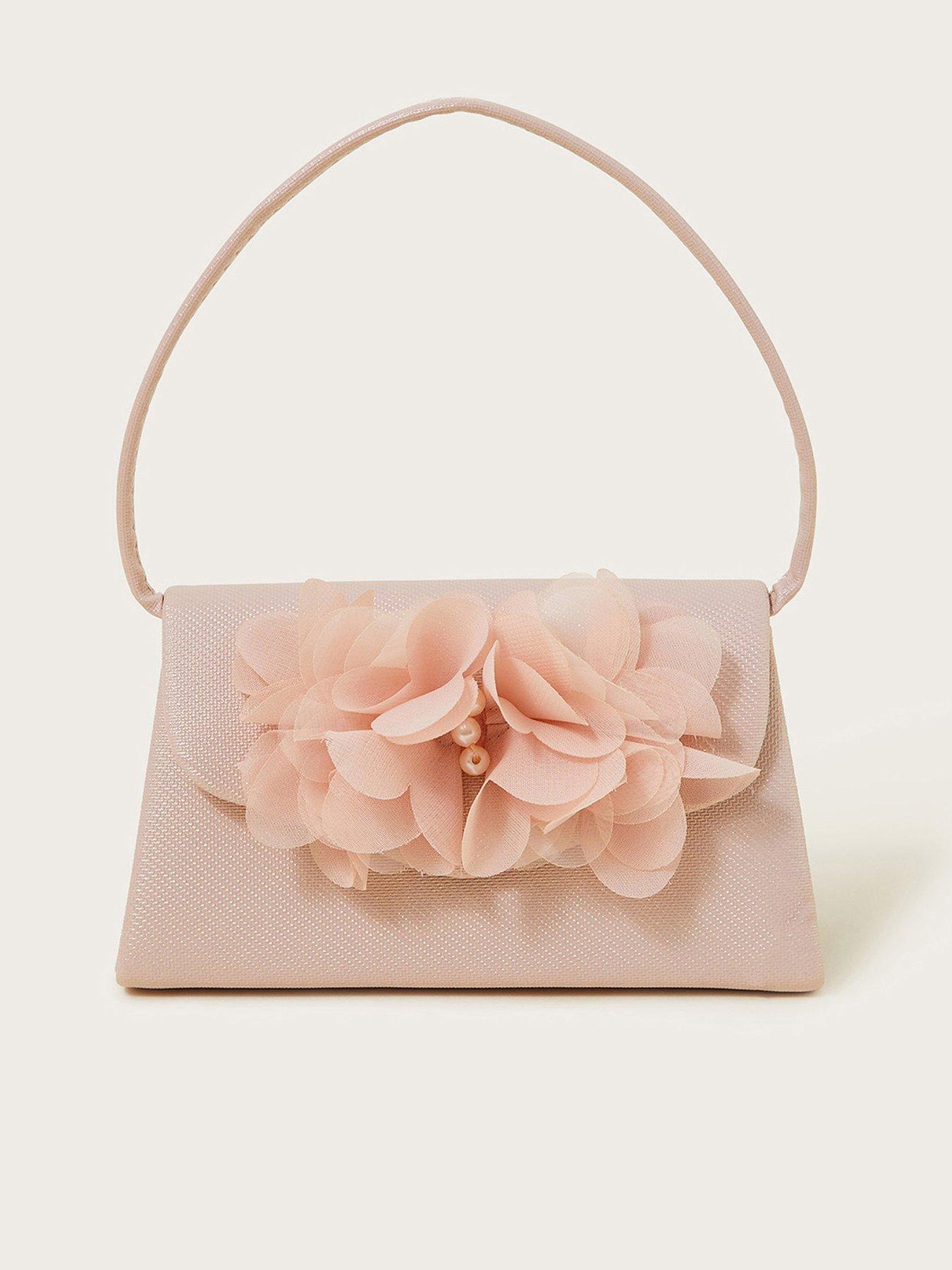 undefined Girls Pom Pom Bridesmaid Mini Bag - Pink