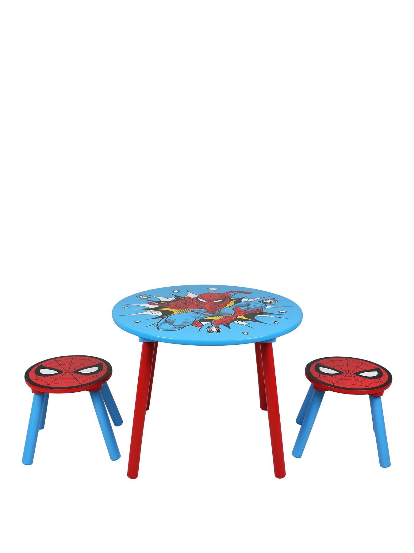 Image 2 of 7 of Spiderman Table &amp; 2 Stool Set