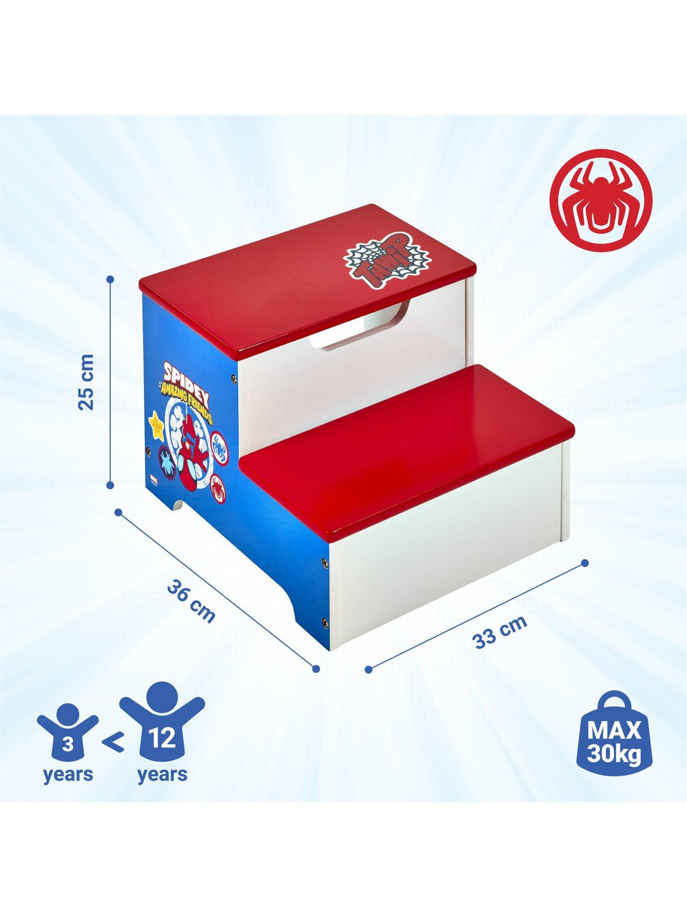  image of spiderman-marvel-spidey-friends-step-stool
