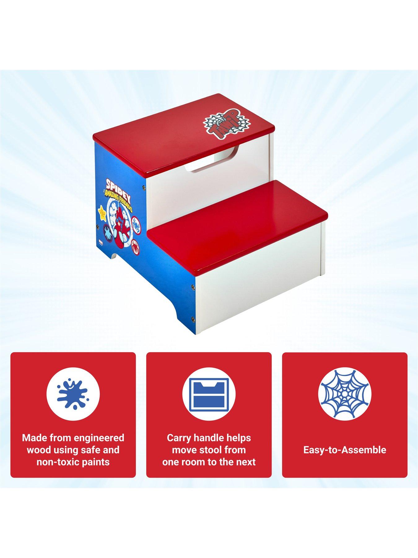  image of spiderman-marvel-spidey-friends-step-stool