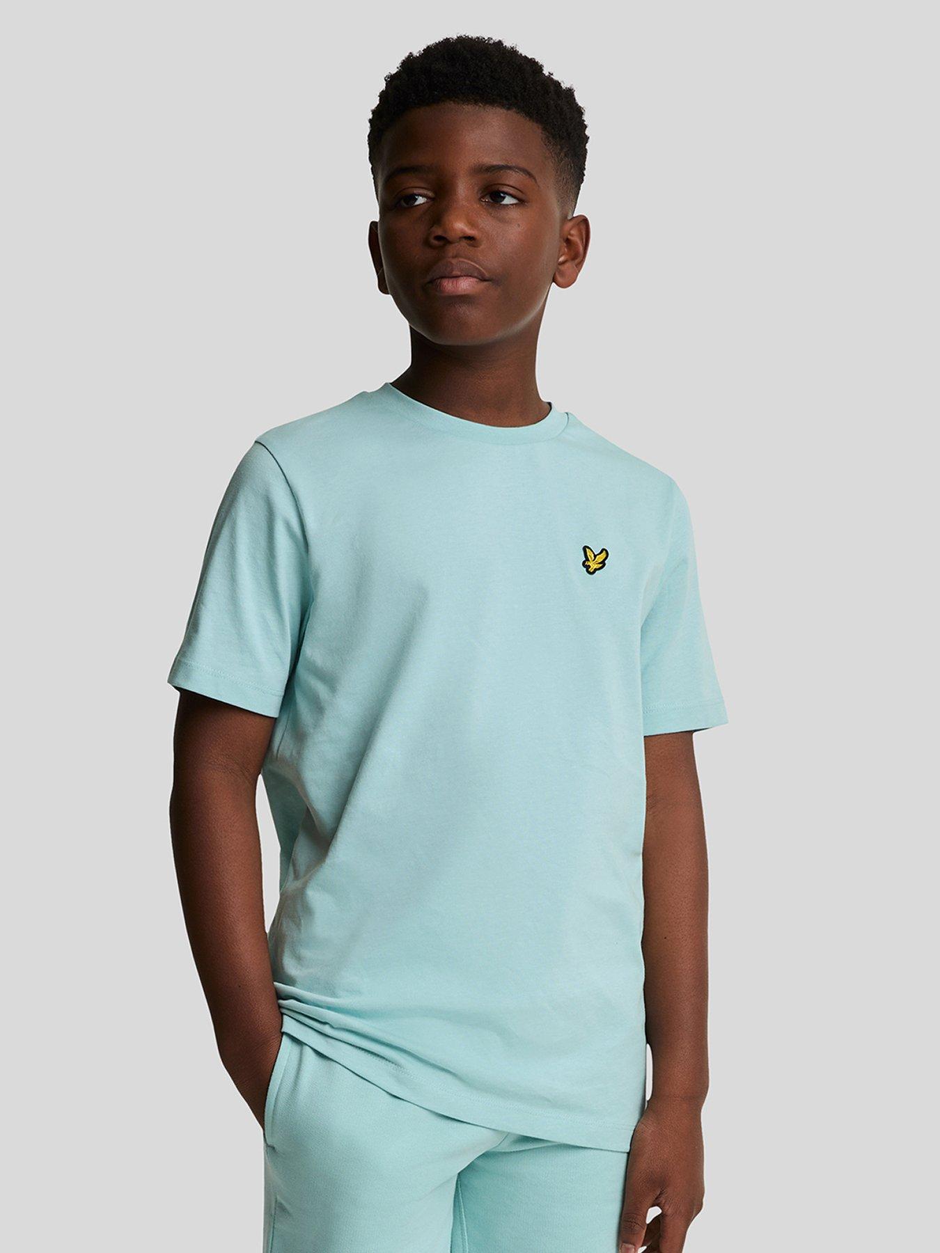 image of lyle-scott-boys-short-sleeve-t-shirt-light-blue
