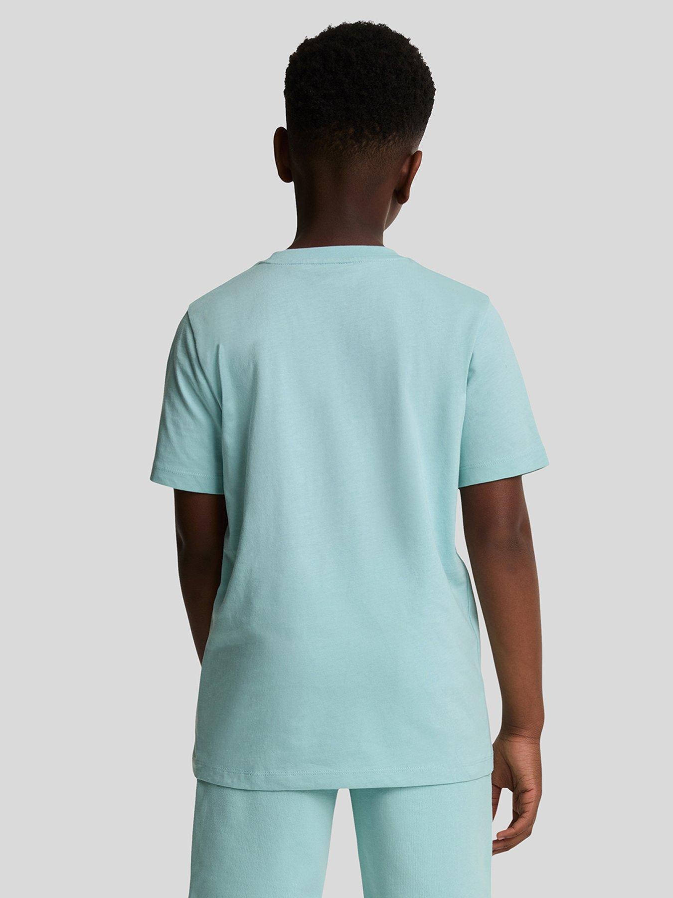  image of lyle-scott-boys-short-sleeve-t-shirt-light-blue