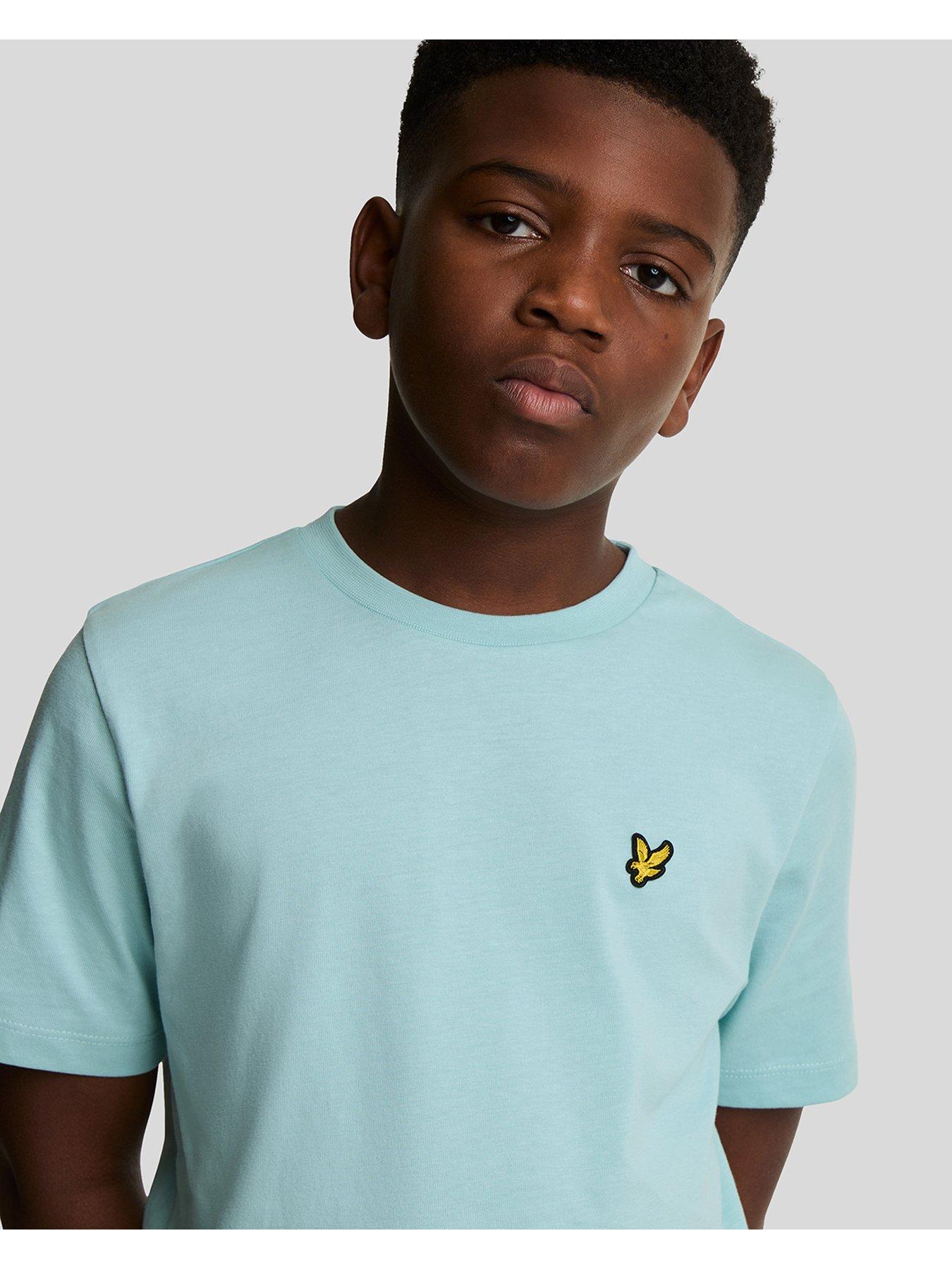  image of lyle-scott-boys-short-sleeve-t-shirt-light-blue