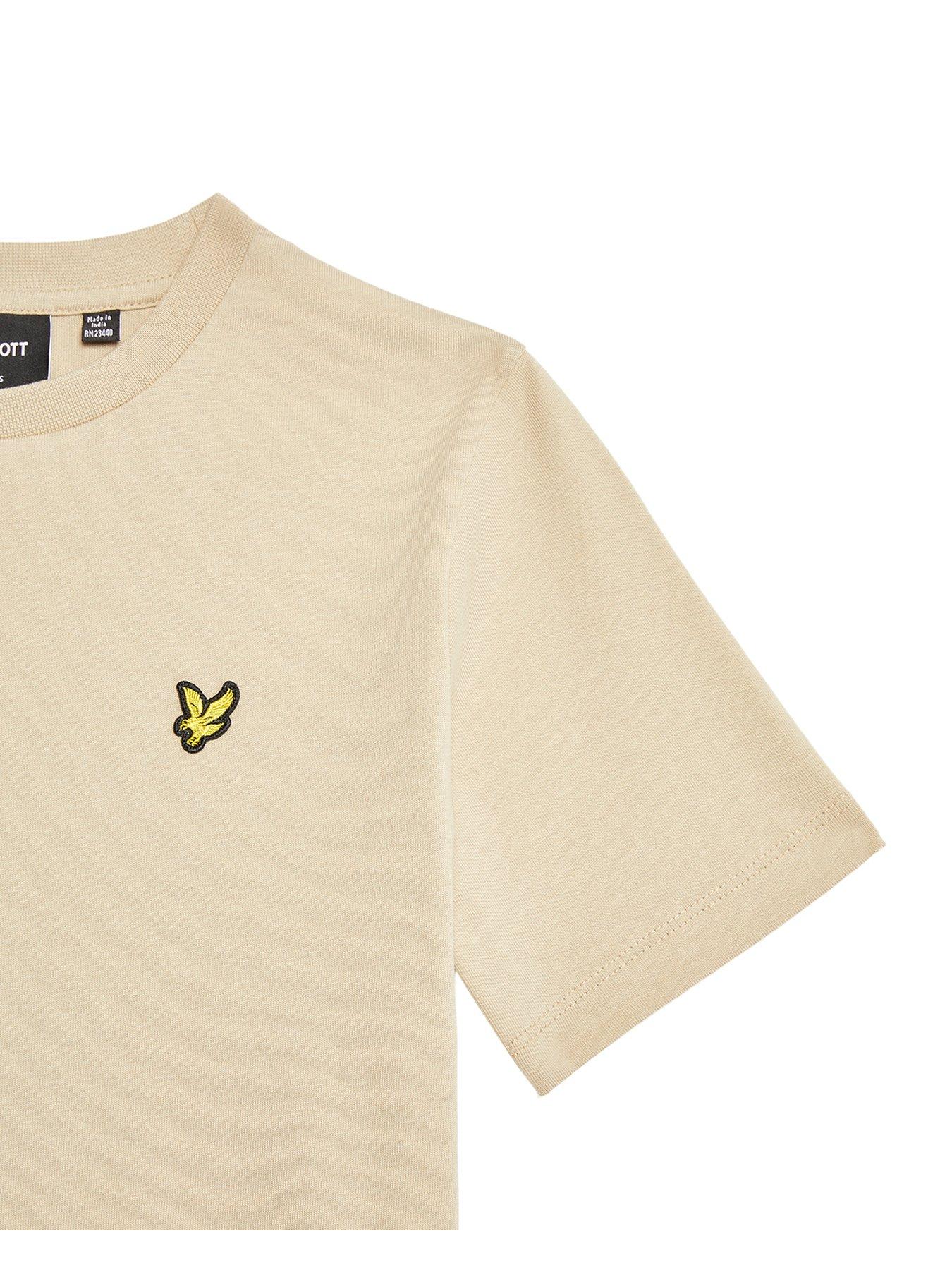  image of lyle-scott-boys-short-sleeve-t-shirt-beige