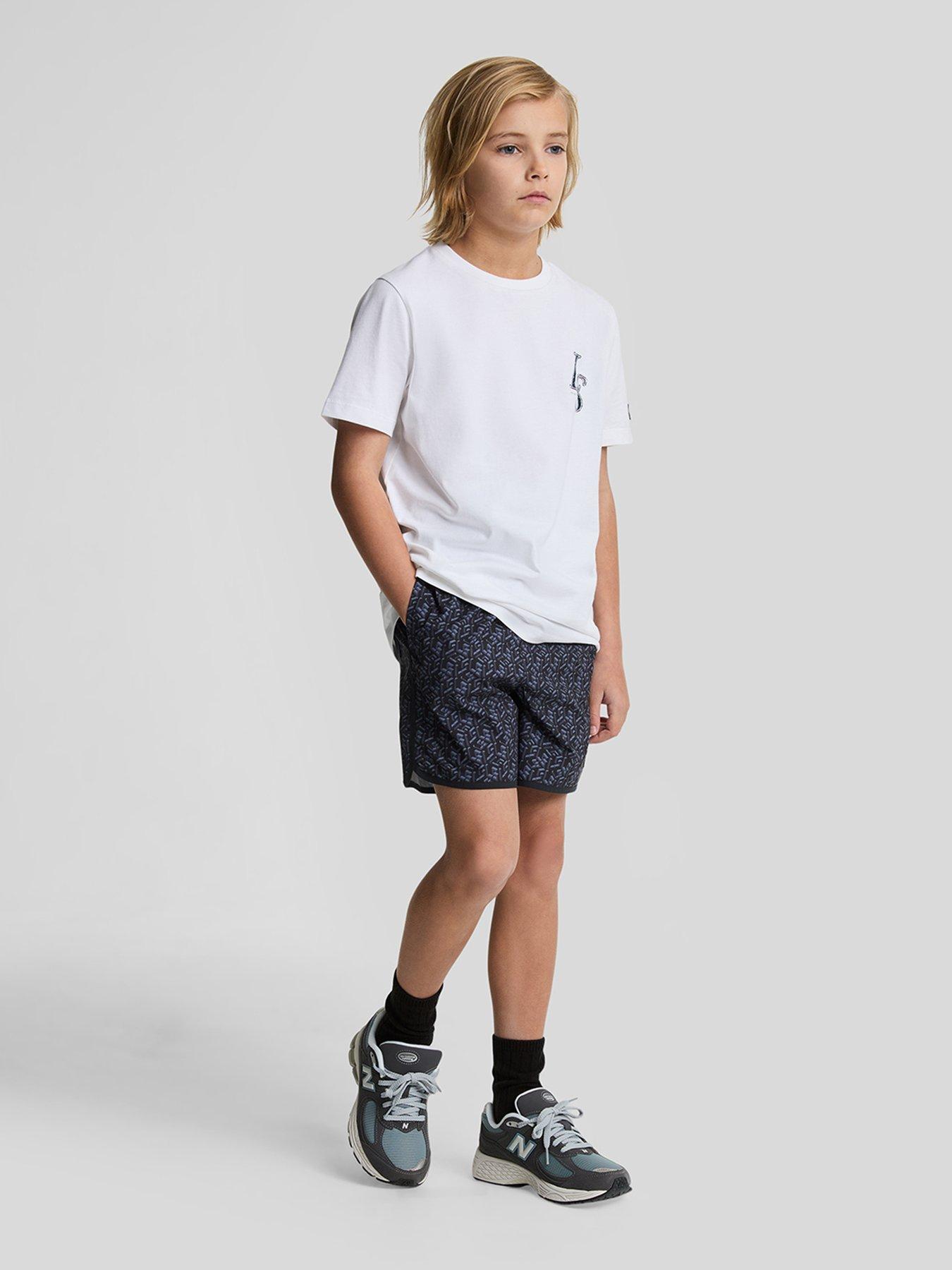 Lyle & Scott Boys Monogram Board Short - Navy