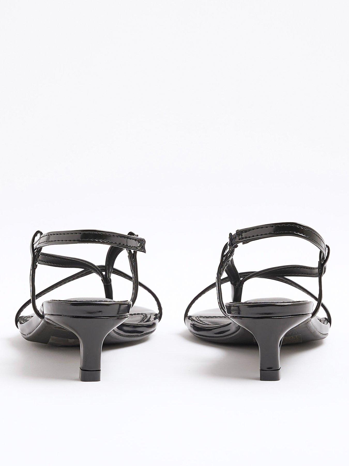  image of river-island-strappy-heel-sandal-black