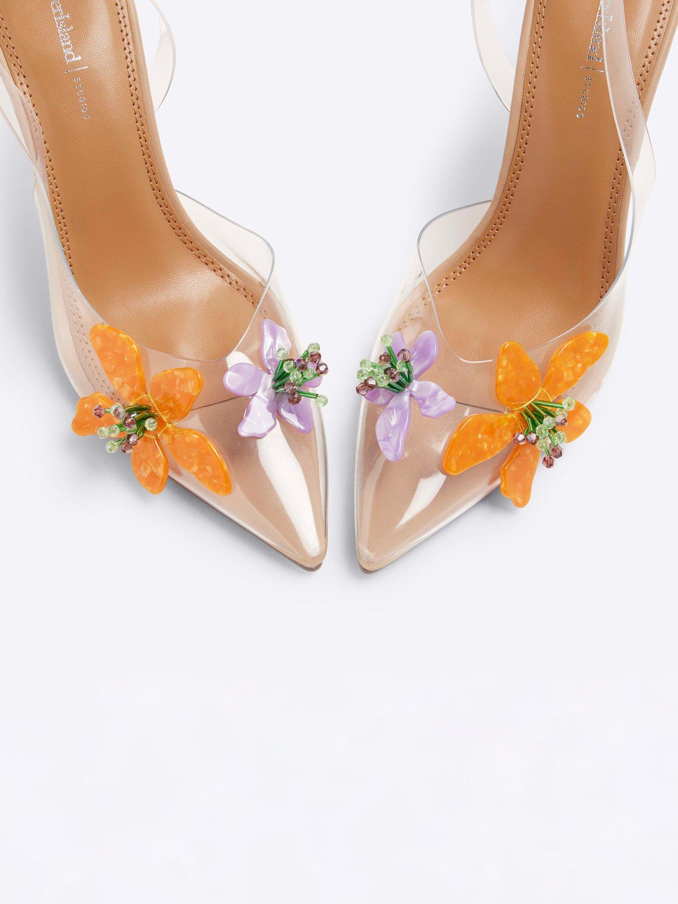  image of river-island-perspex-flower-court-shoe-clear