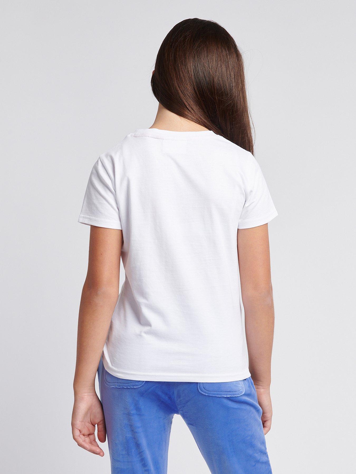  image of juicy-couture-girls-diamante-fitted-short-sleeve-t-shirt-white