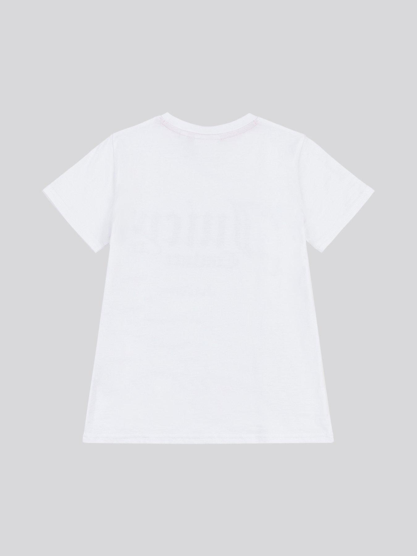  image of juicy-couture-girls-diamante-fitted-short-sleeve-t-shirt-white