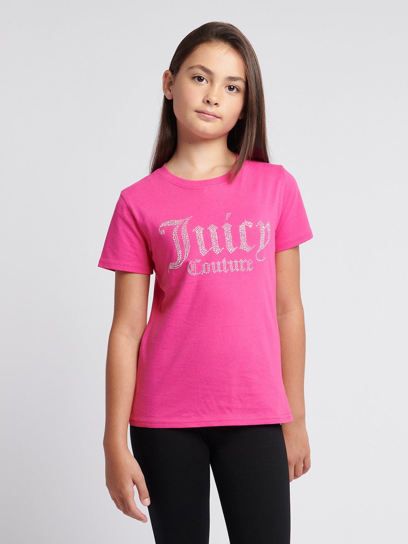 juicy-couture-girls-diamante-fitted-short-sleeve-t-shirt-dark-pink