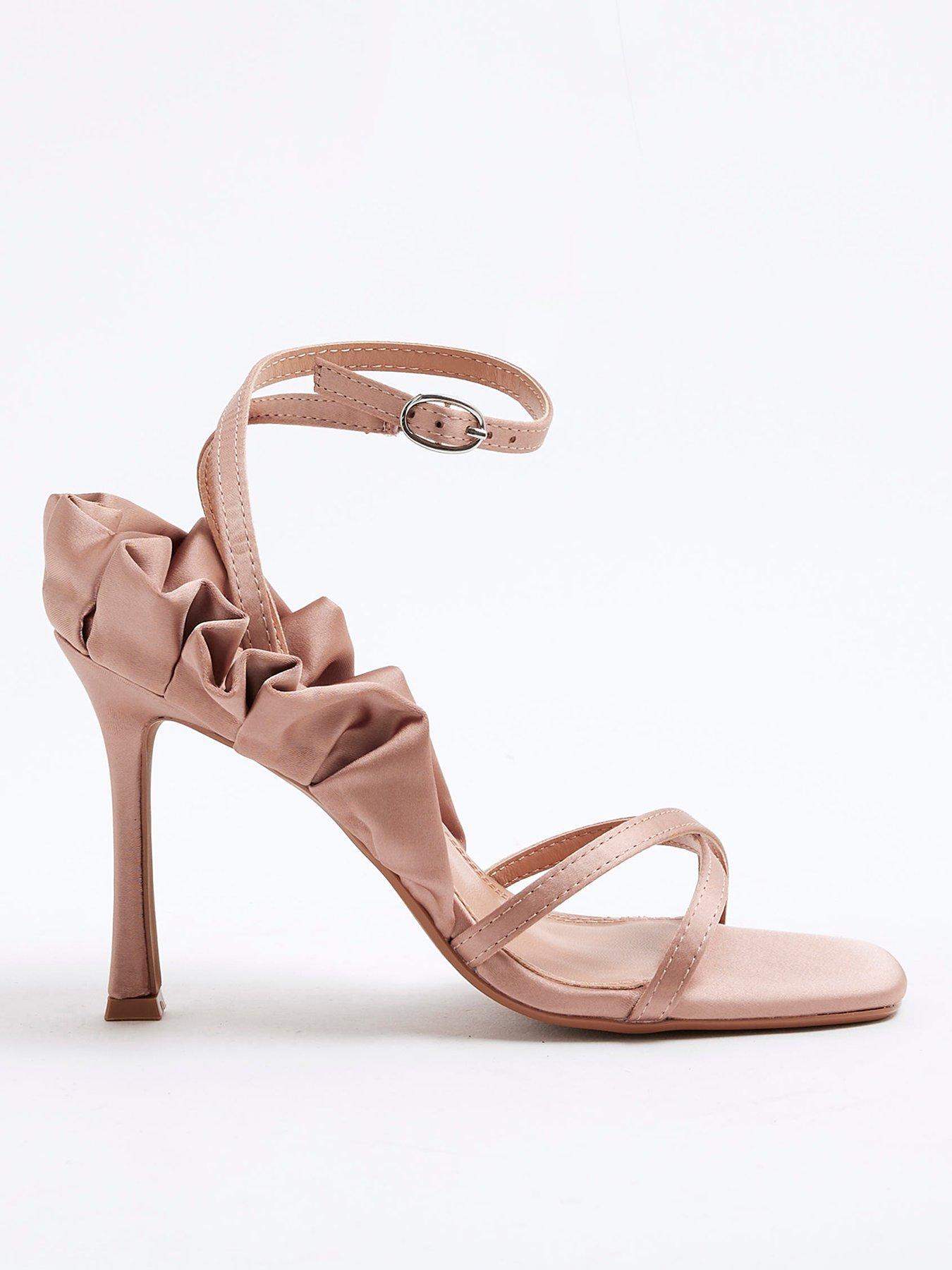 river-island-satin-ruffle-heeled-sandal-pink
