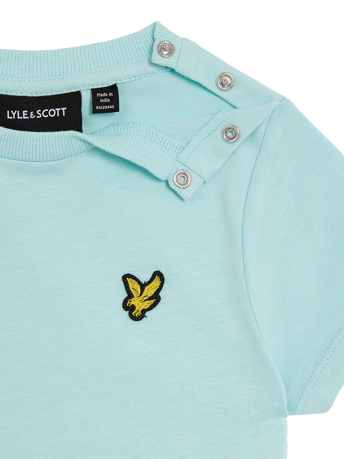 Lyle Scott Toddler Boys T-shirt Short Set Light Blue