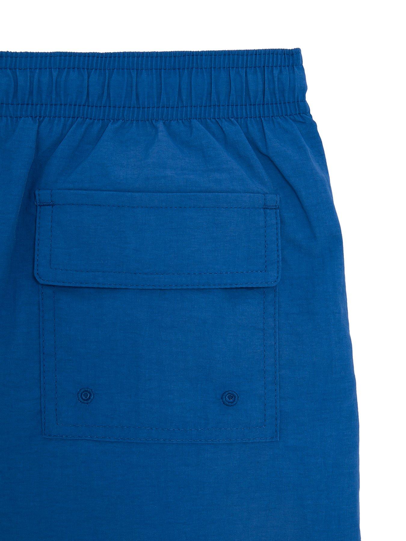  image of lyle-scott-boys-plain-swim-short-blue