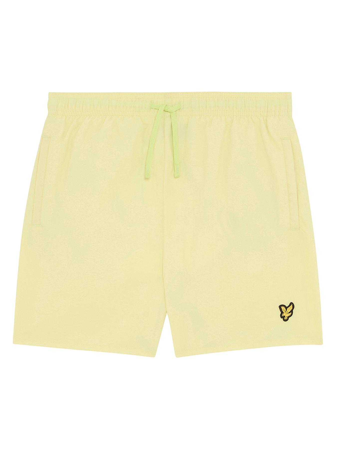 lyle-scott-boys-plain-swim-short-yellow