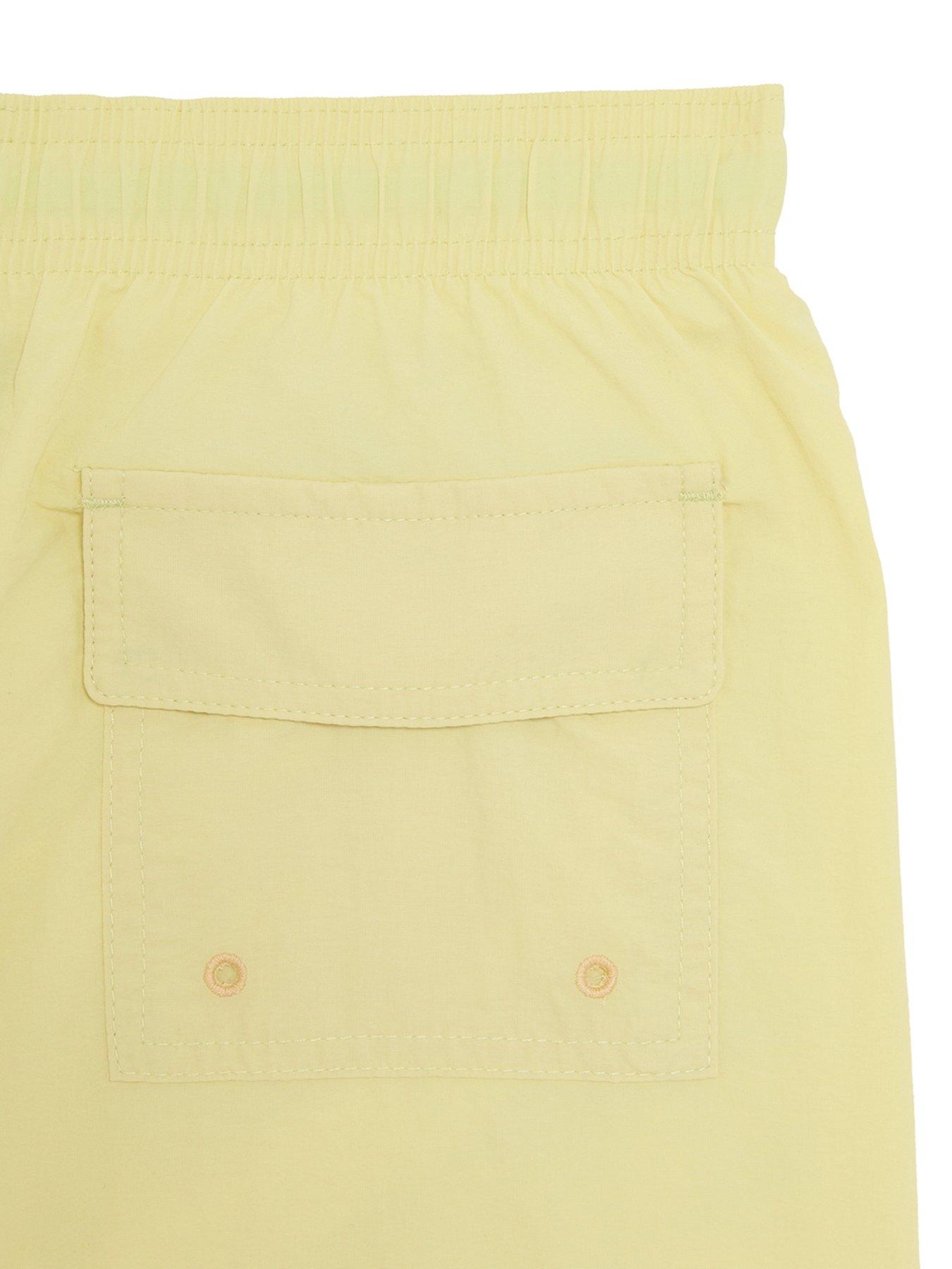 image of lyle-scott-boys-plain-swim-short-yellow