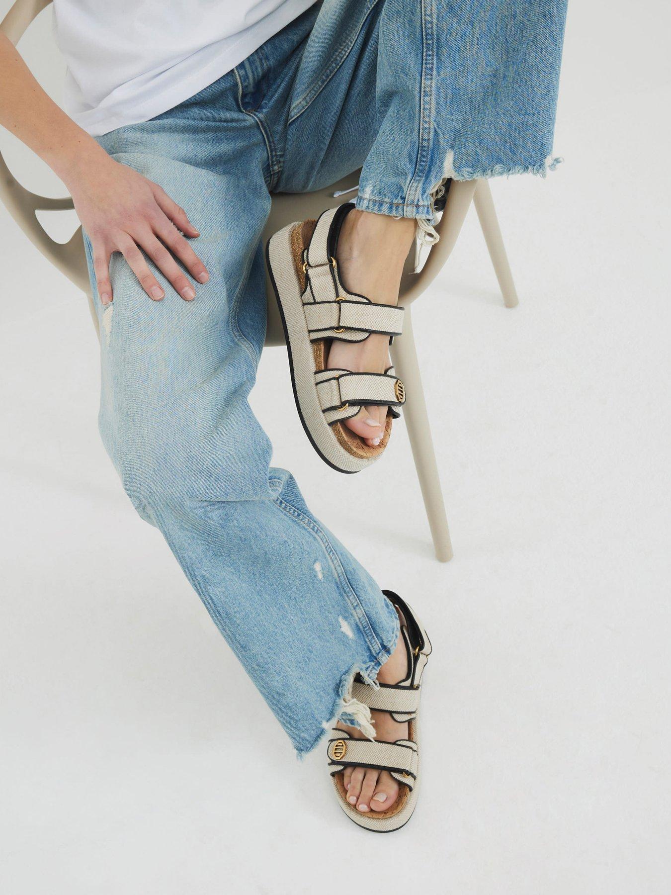  image of river-island-chunky-dad-sandal-beige