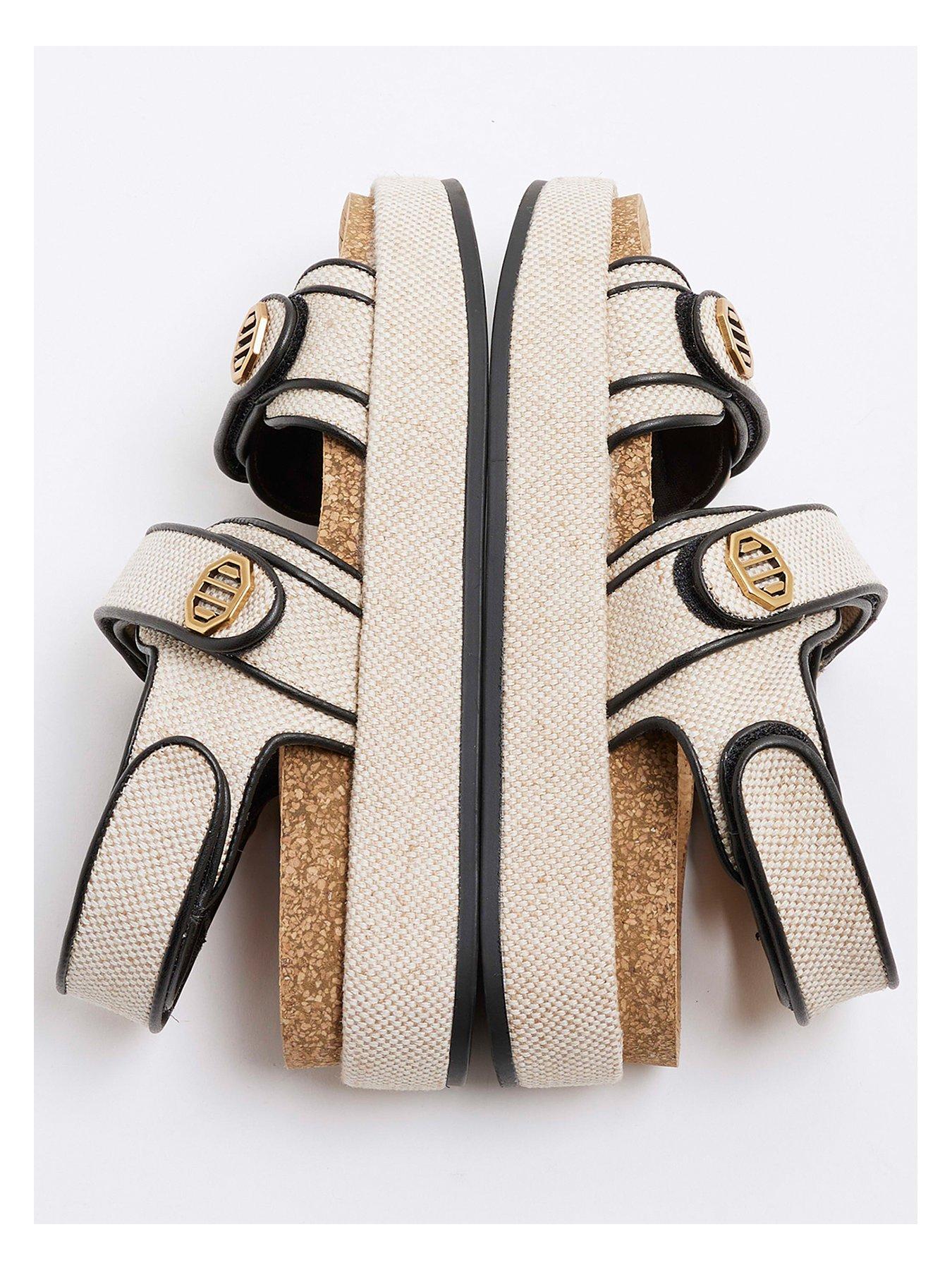  image of river-island-chunky-dad-sandal-beige