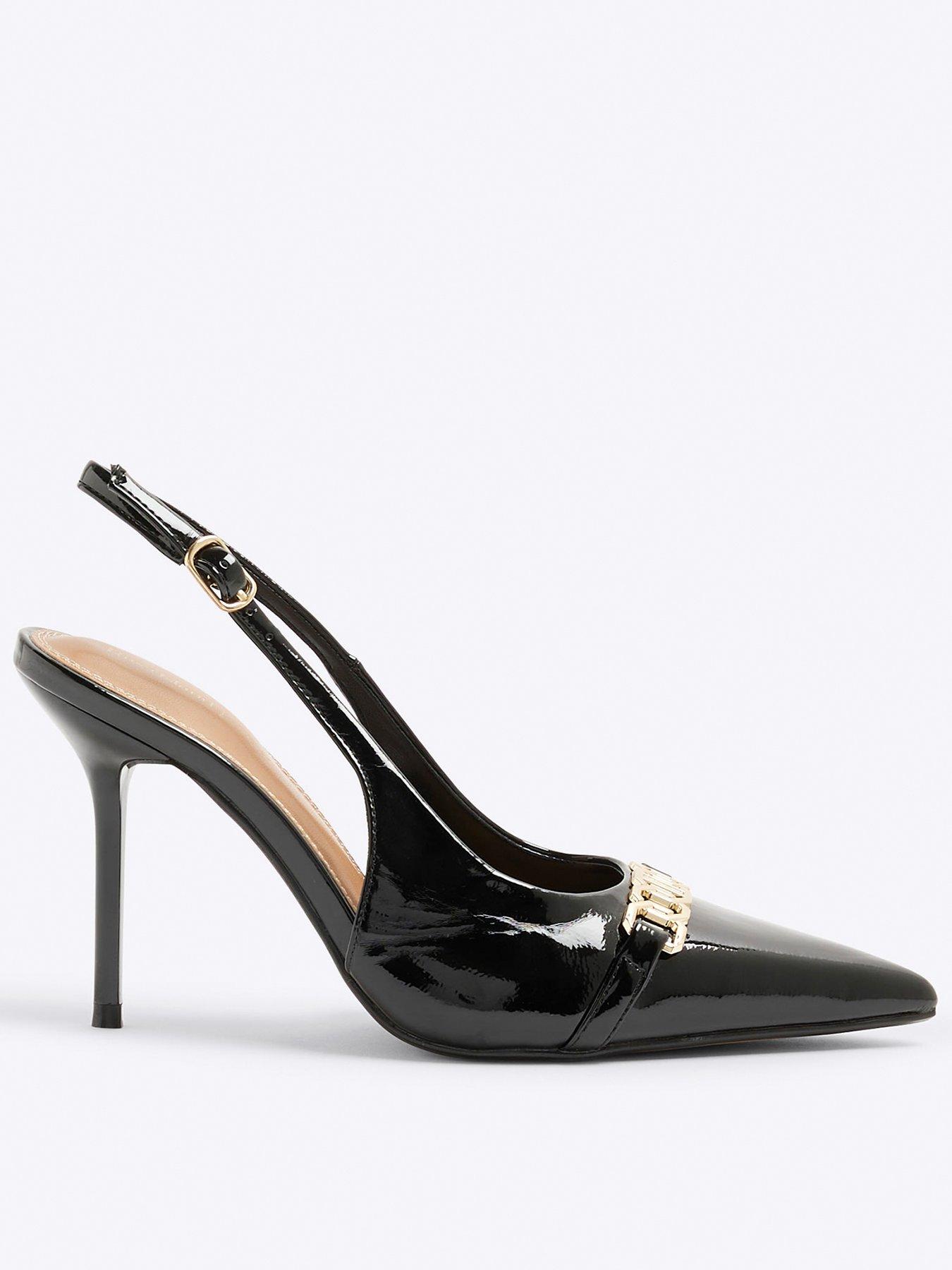 undefined Sling Back Court Shoe - Black