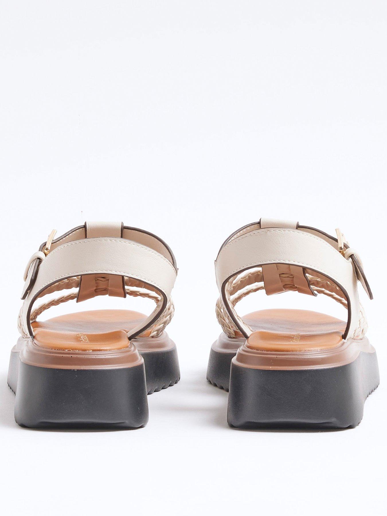  image of river-island-fisherman-flatform-sandal-cream