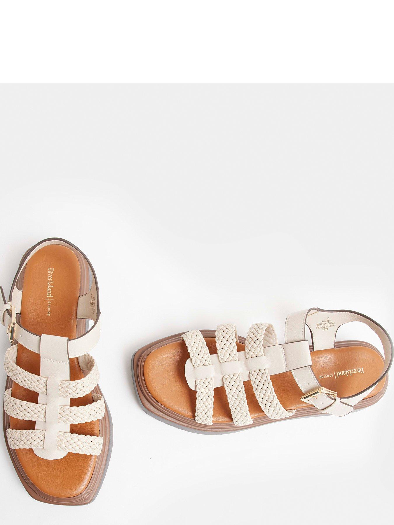  image of river-island-fisherman-flatform-sandal-cream