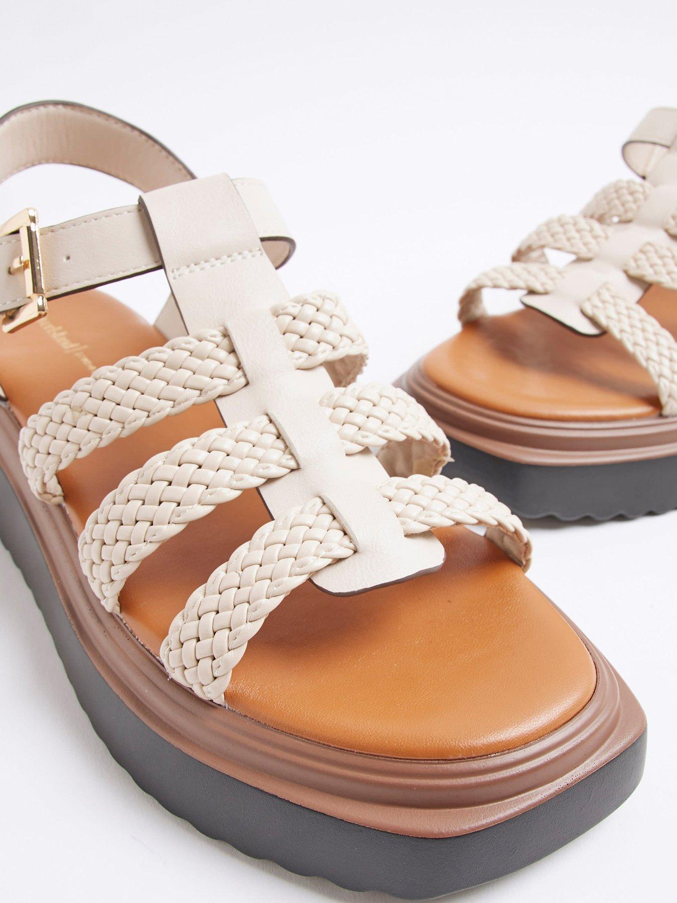  image of river-island-fisherman-flatform-sandal-cream