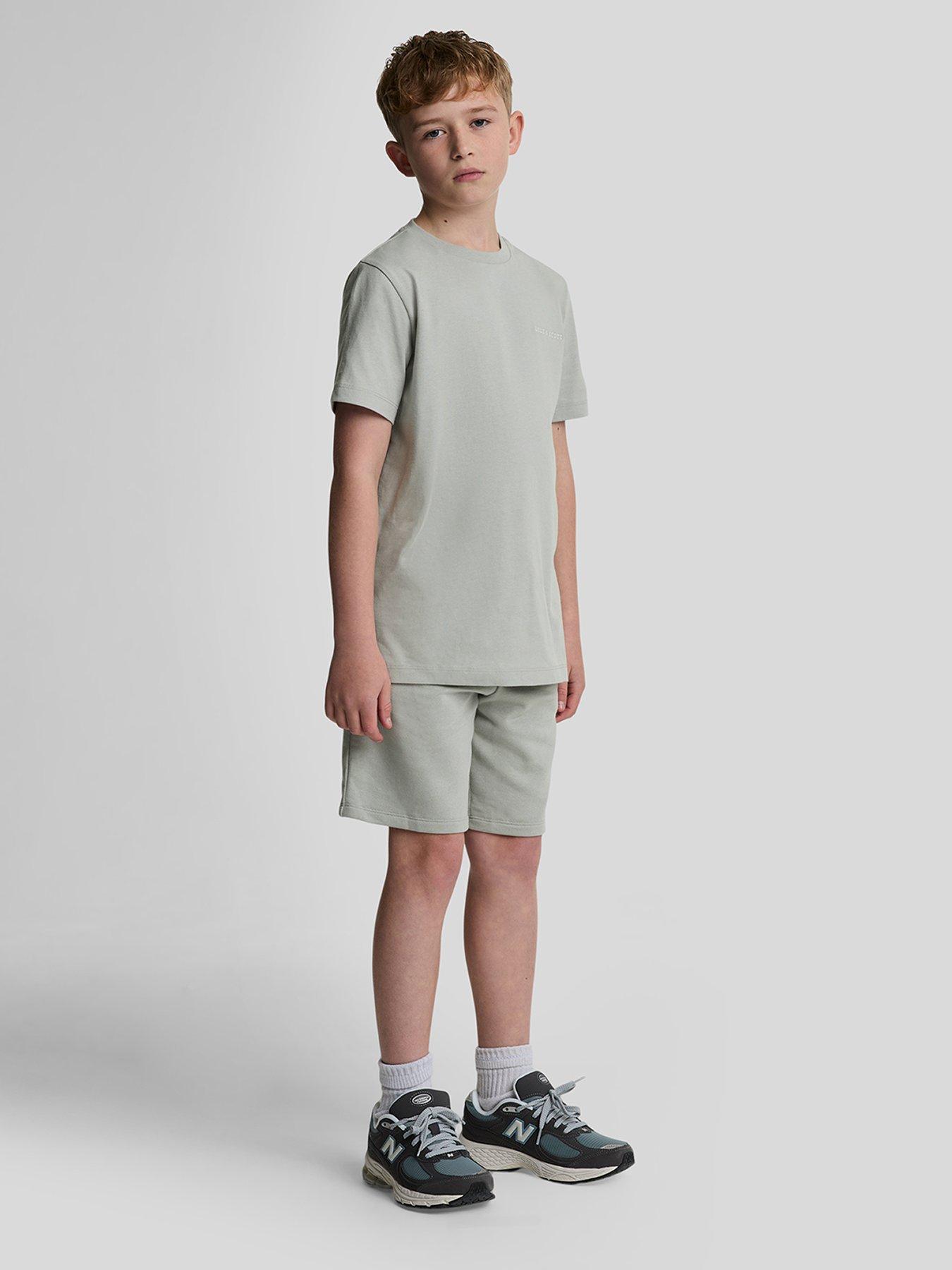 lyle-scott-boys-script-embroidered-sweat-short-grey