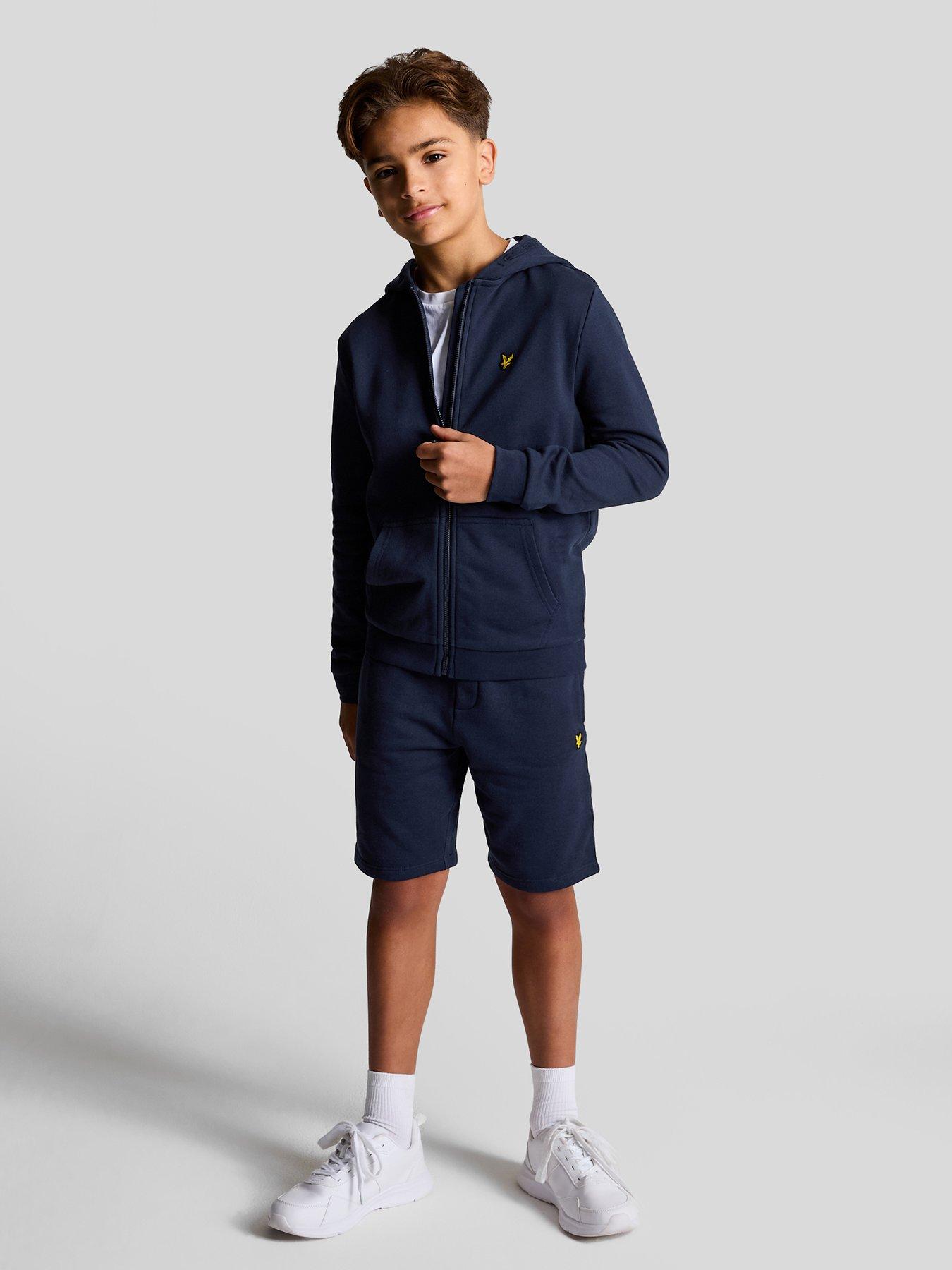  image of lyle-scott-boys-sweat-short-navy